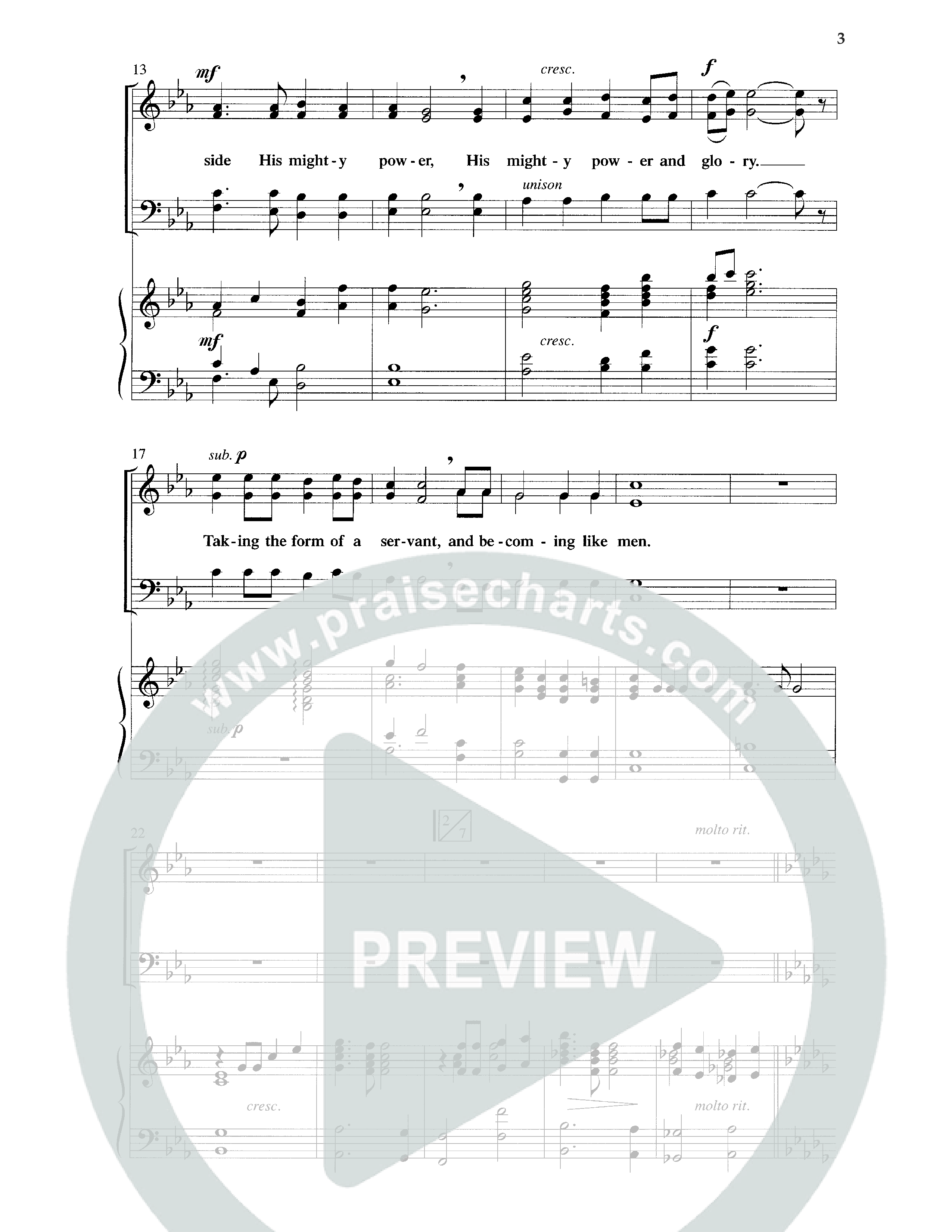 At The Name Of Jesus (Choral Anthem SATB) Anthem (SATB/Piano) (Word Music Choral / Edson Dickinson)