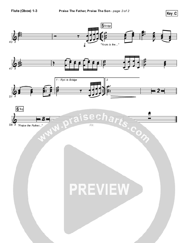 Praise The Father Praise The Son Wind Pack (Chris Tomlin)