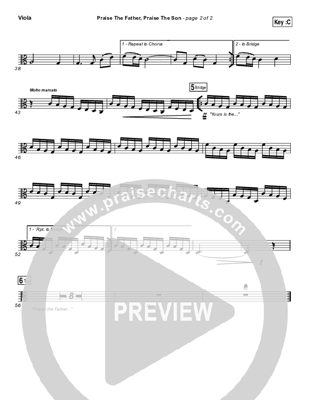 Praise The Father Praise The Son Viola (Chris Tomlin)