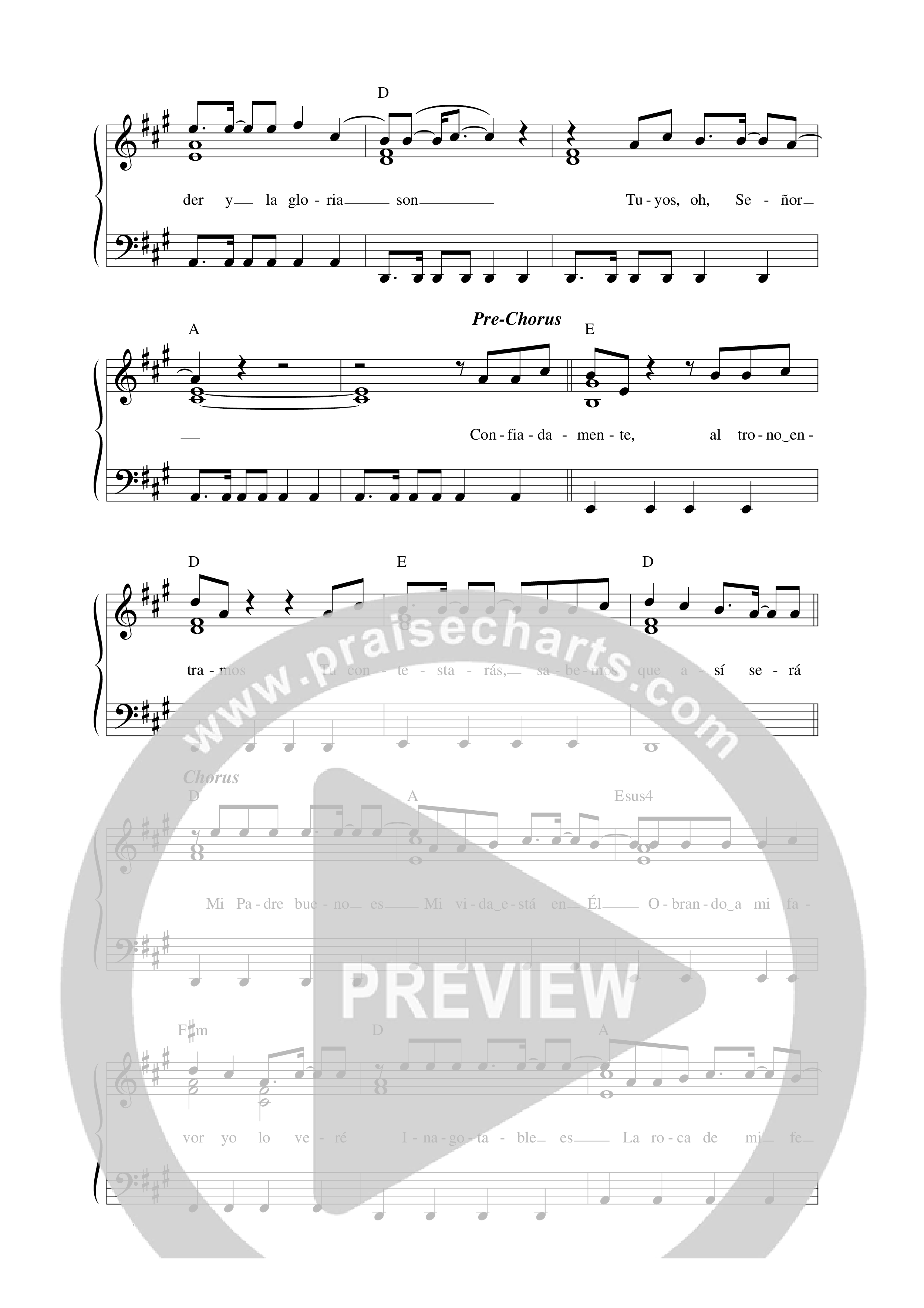 Amén Lead Sheet Melody (Música Más Vida)