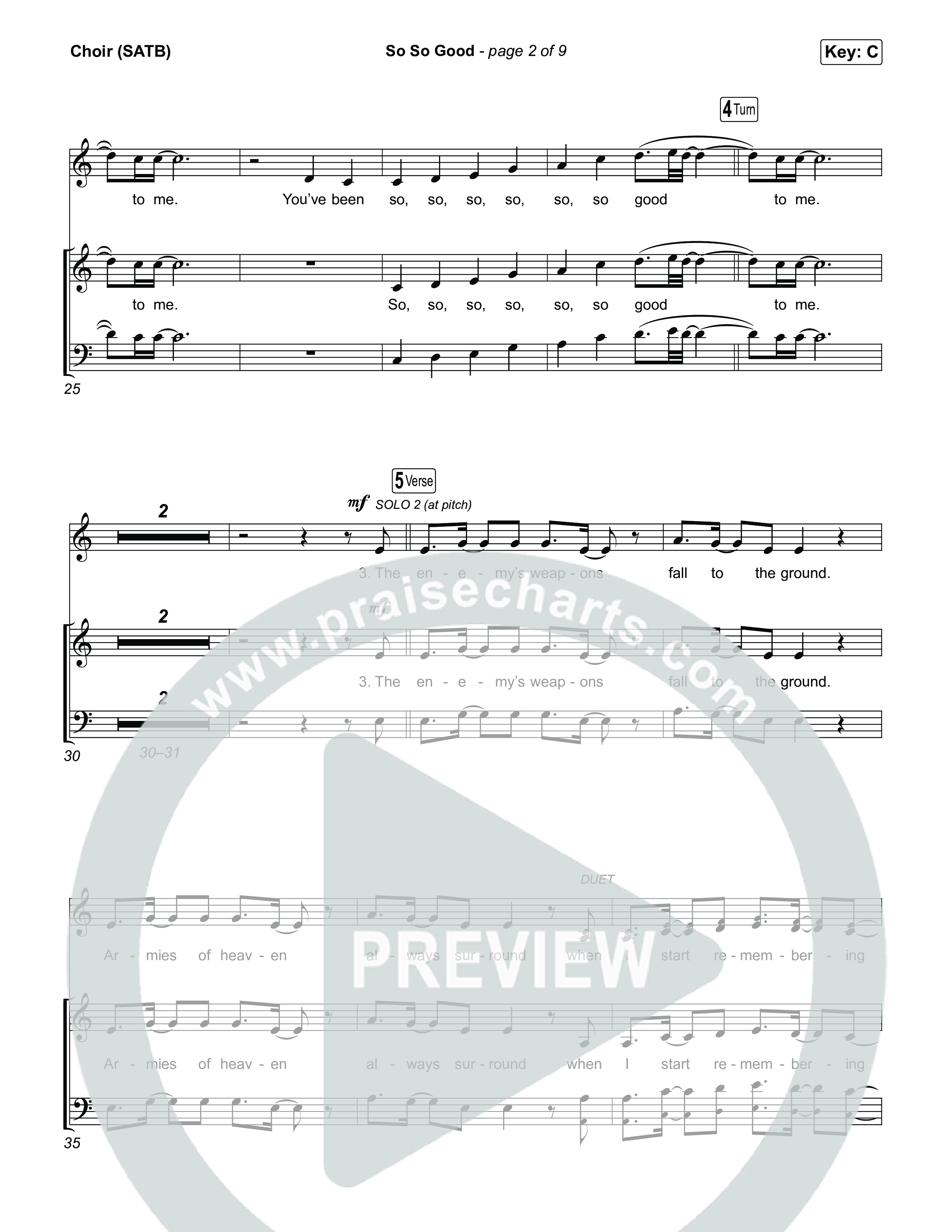 So So Good (Choral/SATB) Choir Sheet (SATB) (Travis Cottrell / Brooke Voland / Arr. Mason Brown)