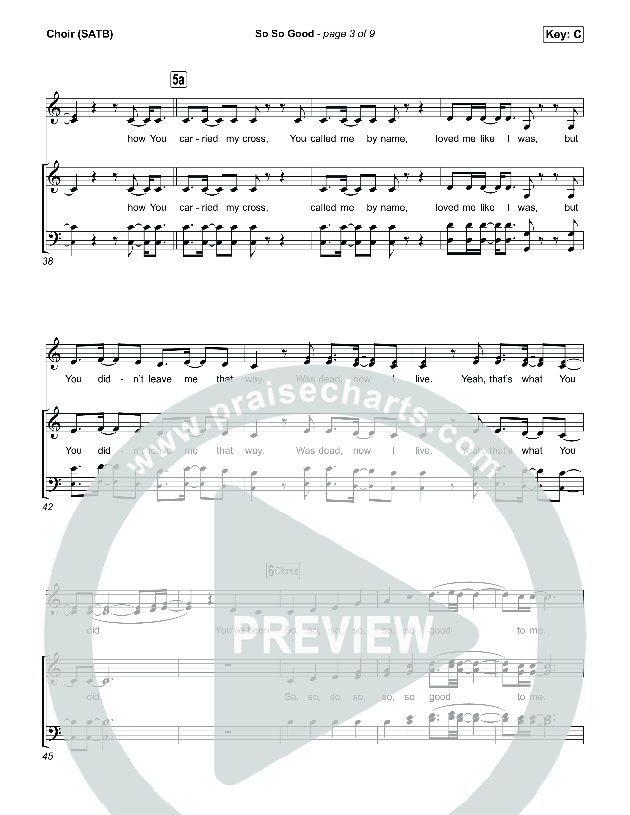So So Good (Choral/SATB) Choir Sheet (SATB) (Travis Cottrell / Brooke Voland / Arr. Mason Brown)