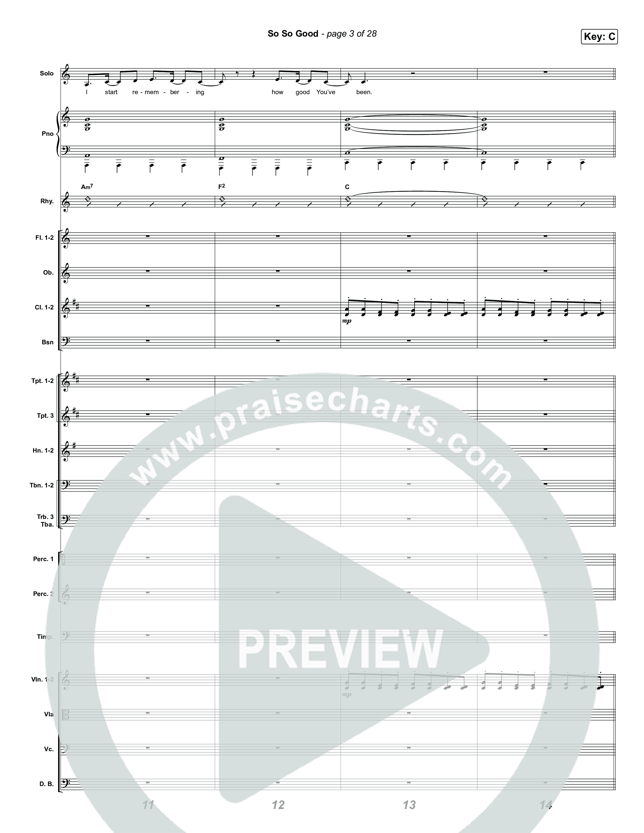 So So Good (Choral/SATB) Orchestration (Travis Cottrell / Brooke Voland / Arr. Mason Brown)