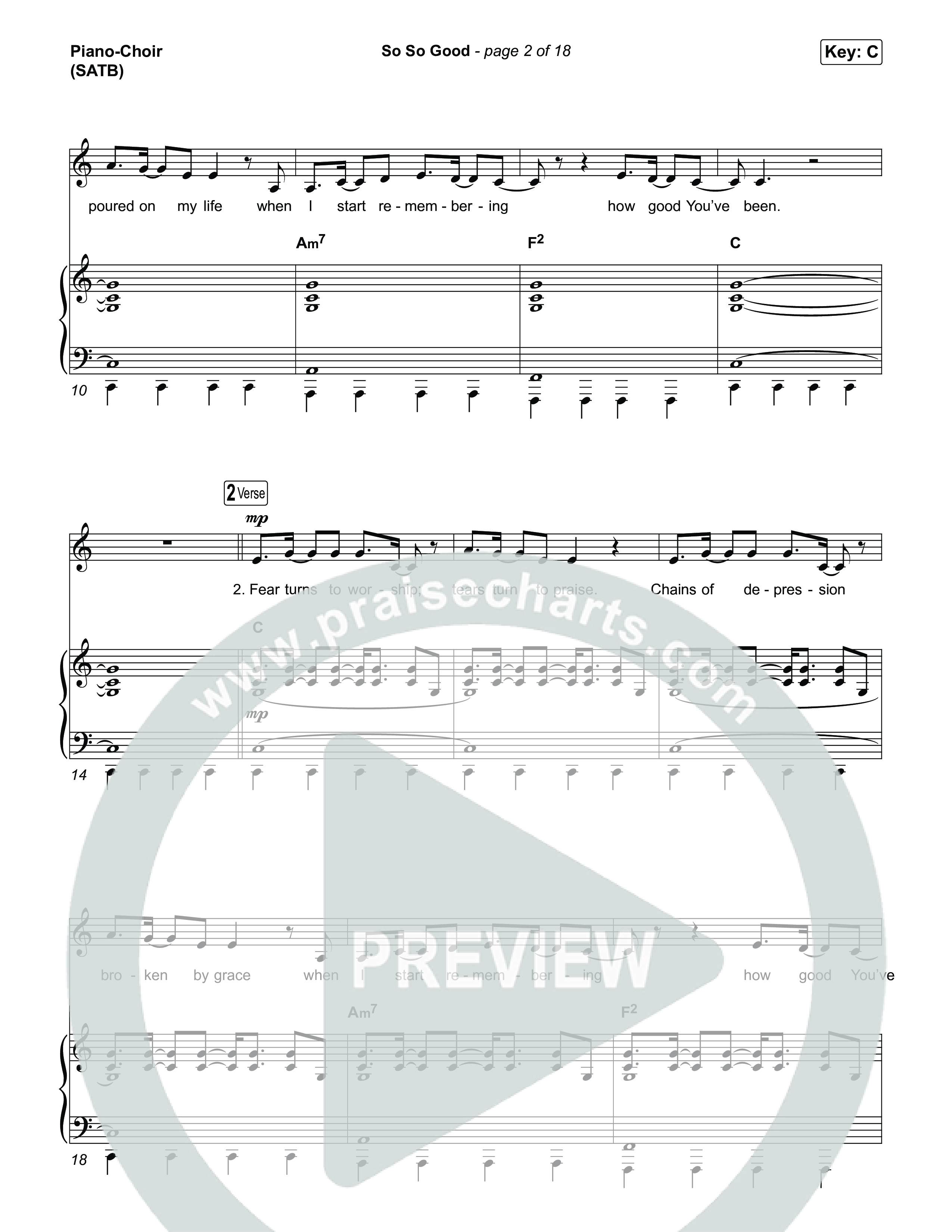 So So Good (Choral/SATB) Piano/Vocal (SATB) (Travis Cottrell / Brooke Voland / Arr. Mason Brown)