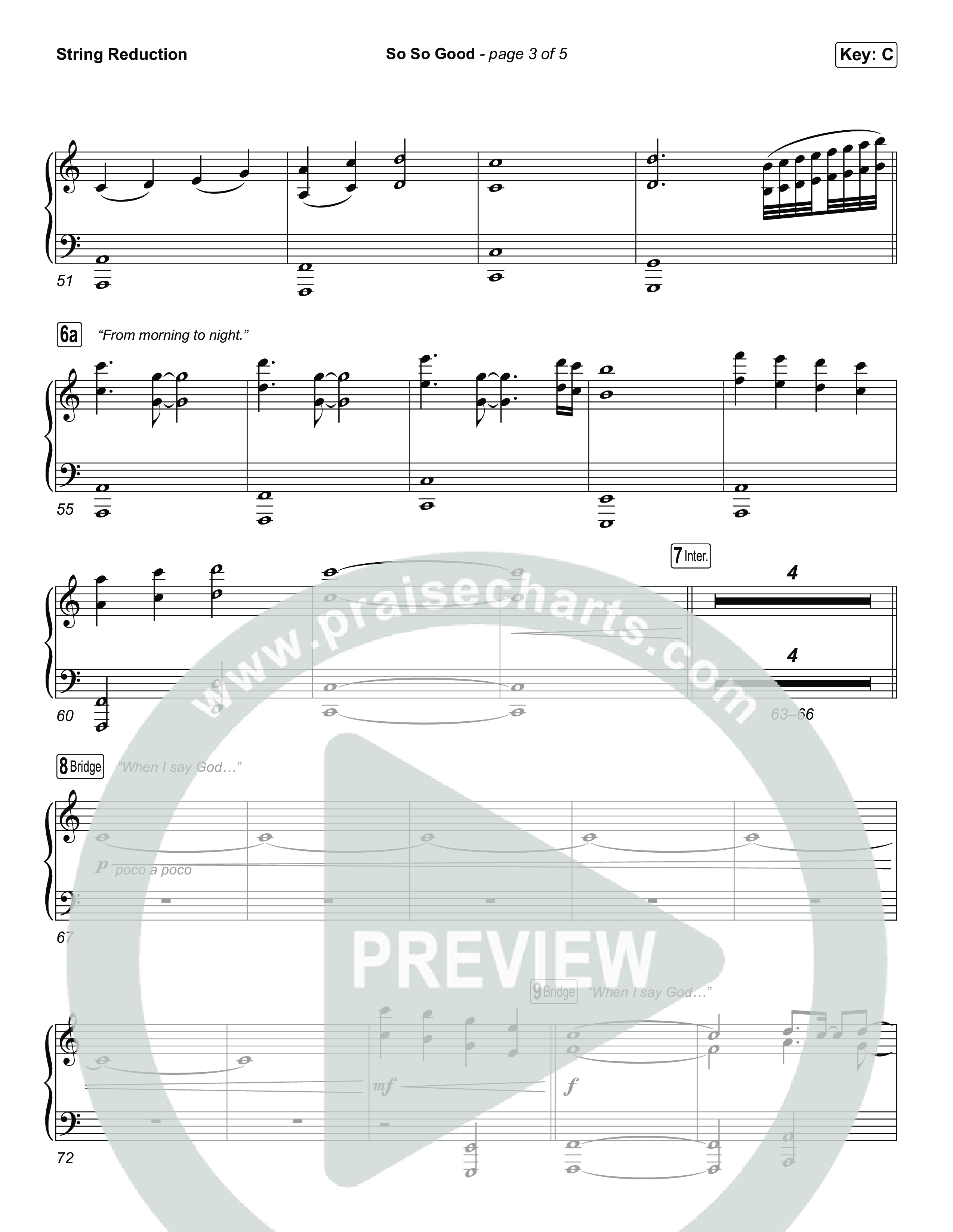 So So Good (Choral/SATB) String Reduction (Travis Cottrell / Brooke Voland / Arr. Mason Brown)