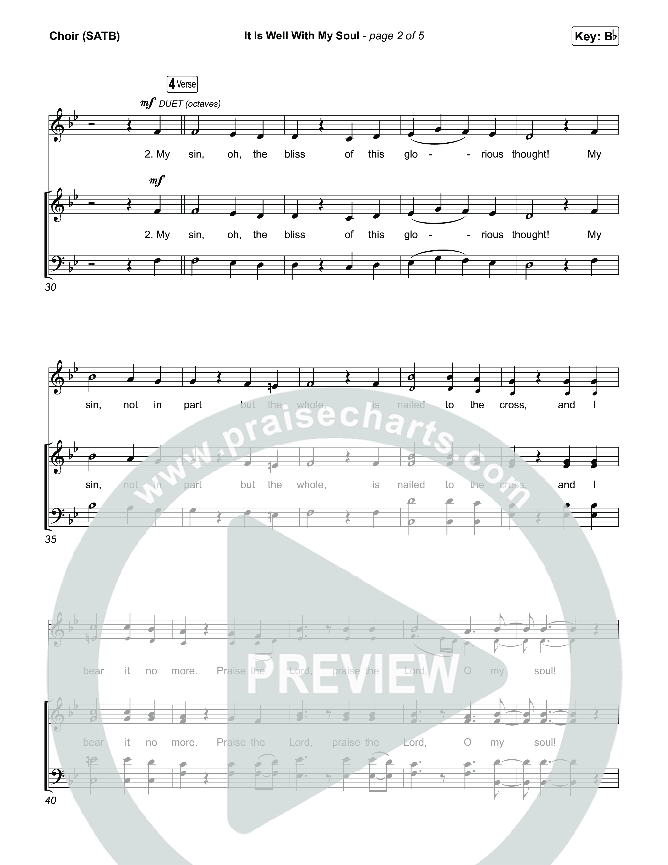 It Is Well With My Soul (Choral/SATB) Choir Sheet (SATB) (Travis Cottrell / Lily Cottrell / Arr. Mason Brown)
