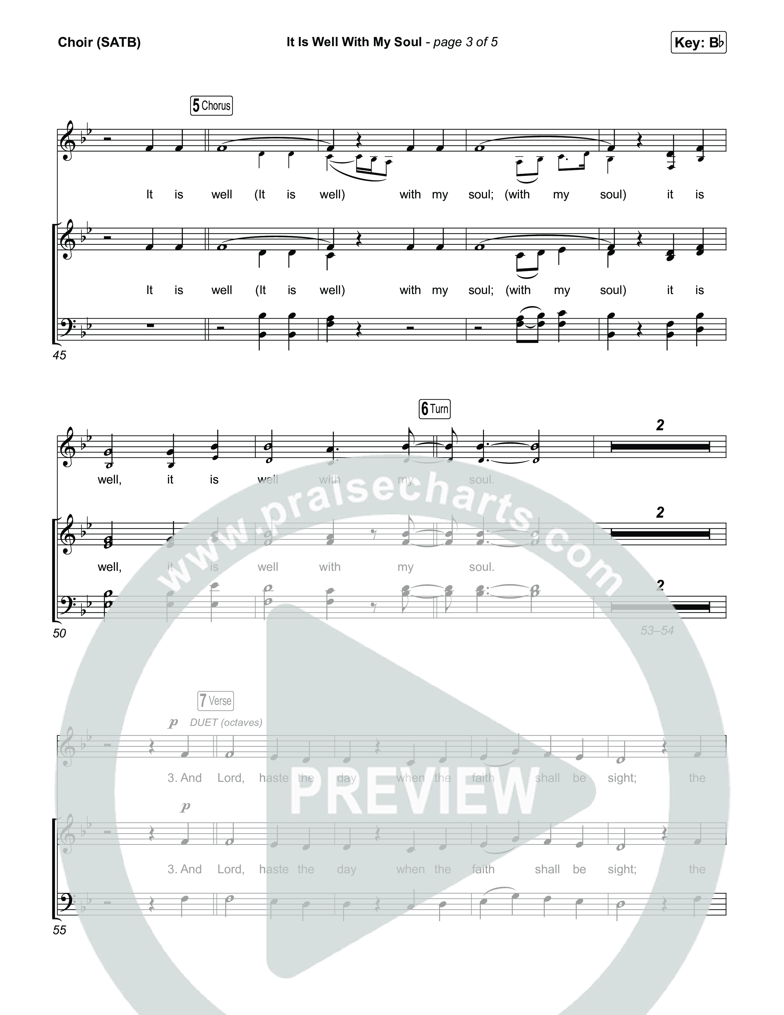 It Is Well With My Soul (Choral/SATB) Choir Sheet (SATB) (Travis Cottrell / Lily Cottrell / Arr. Mason Brown)