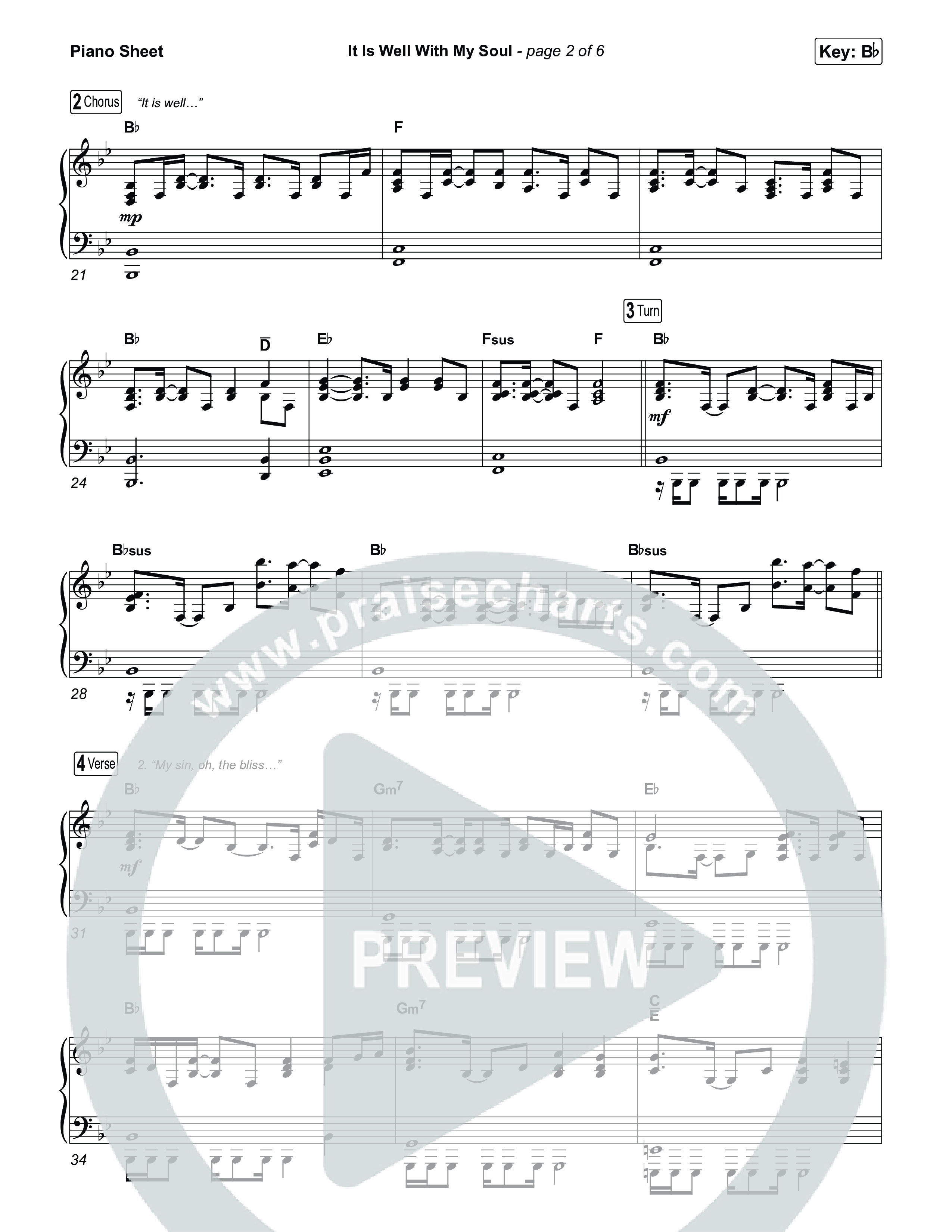 It Is Well With My Soul (Choral/SATB) Piano Sheet (Travis Cottrell / Lily Cottrell / Arr. Mason Brown)