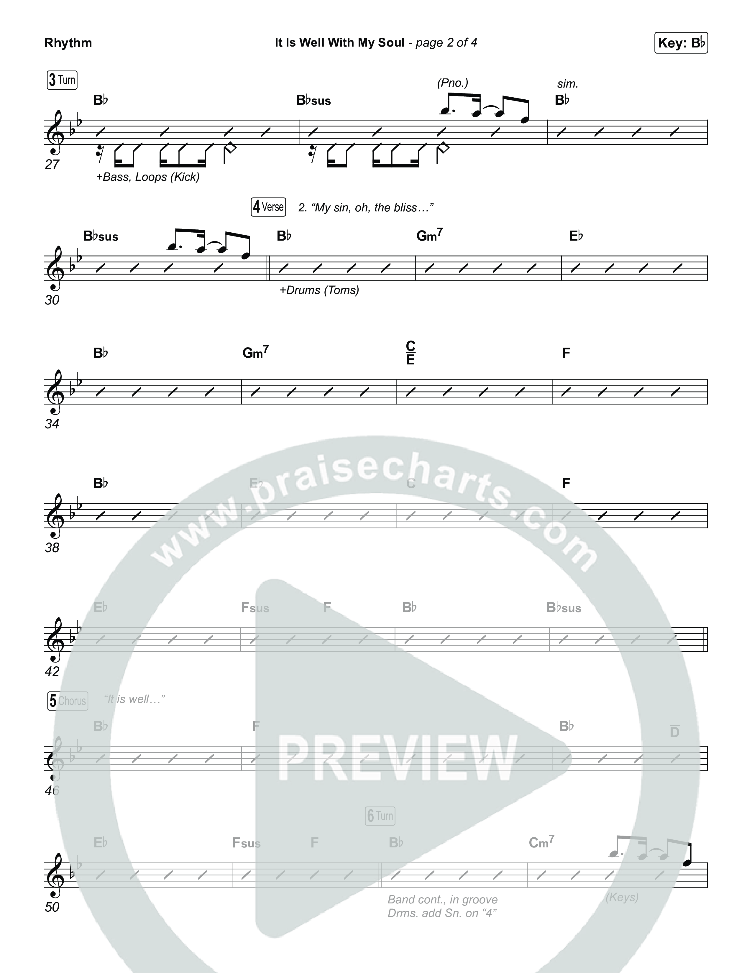 It Is Well With My Soul (Choral/SATB) Rhythm Pack (Travis Cottrell / Lily Cottrell / Arr. Mason Brown)