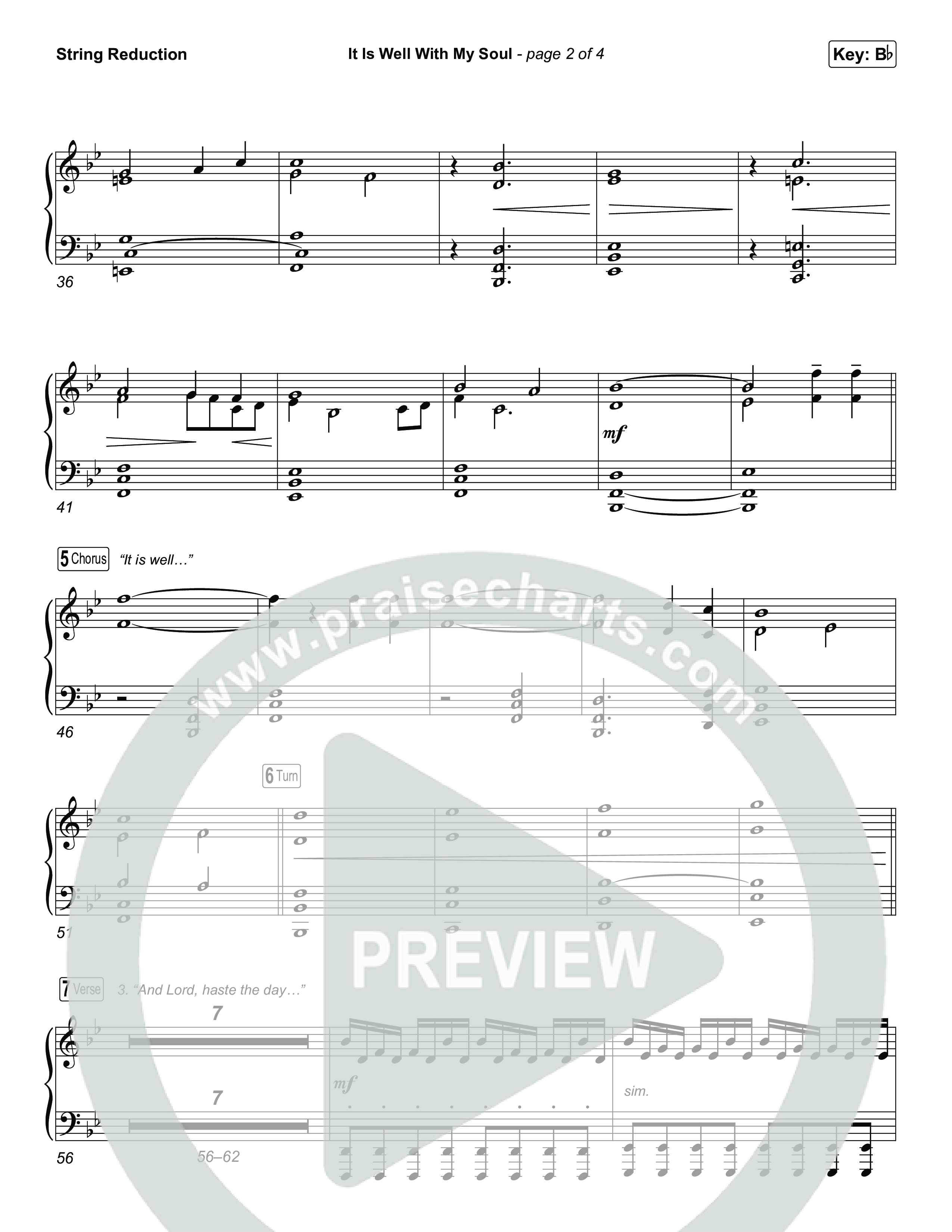 It Is Well With My Soul (Choral/SATB) String Reduction (Travis Cottrell / Lily Cottrell / Arr. Mason Brown)