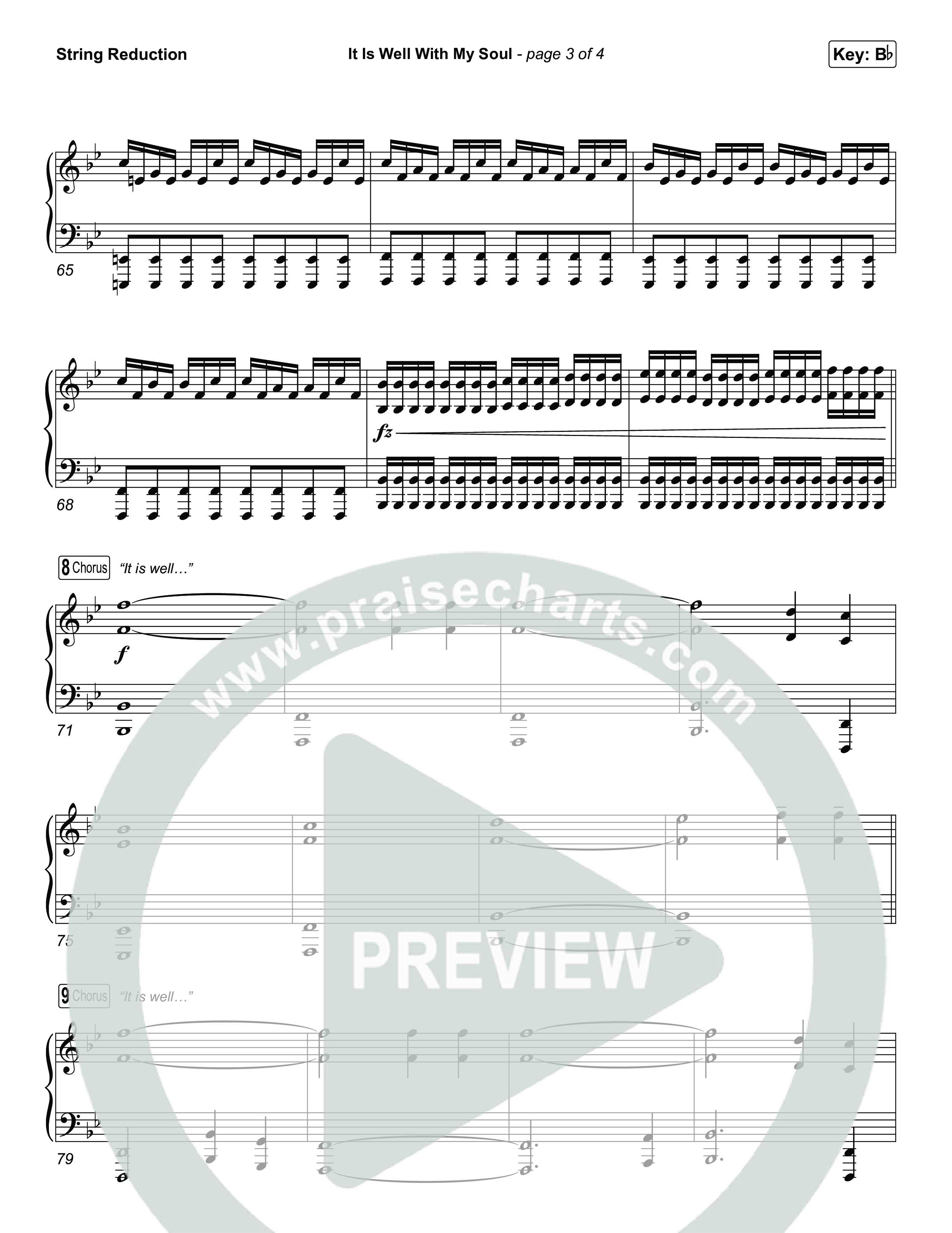 It Is Well With My Soul (Choral/SATB) String Reduction (Travis Cottrell / Lily Cottrell / Arr. Mason Brown)