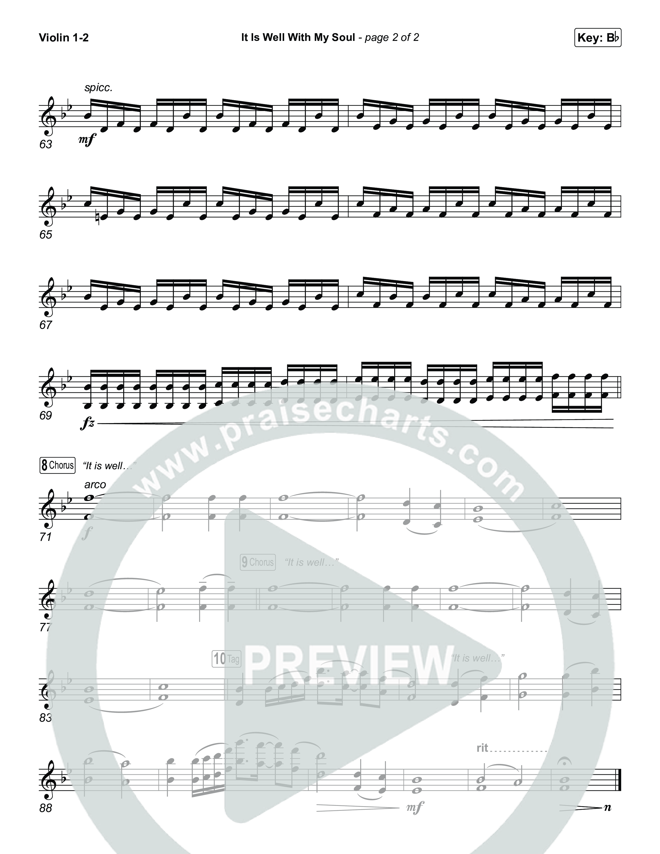 It Is Well With My Soul (Choral/SATB) String Pack (Travis Cottrell / Lily Cottrell / Arr. Mason Brown)