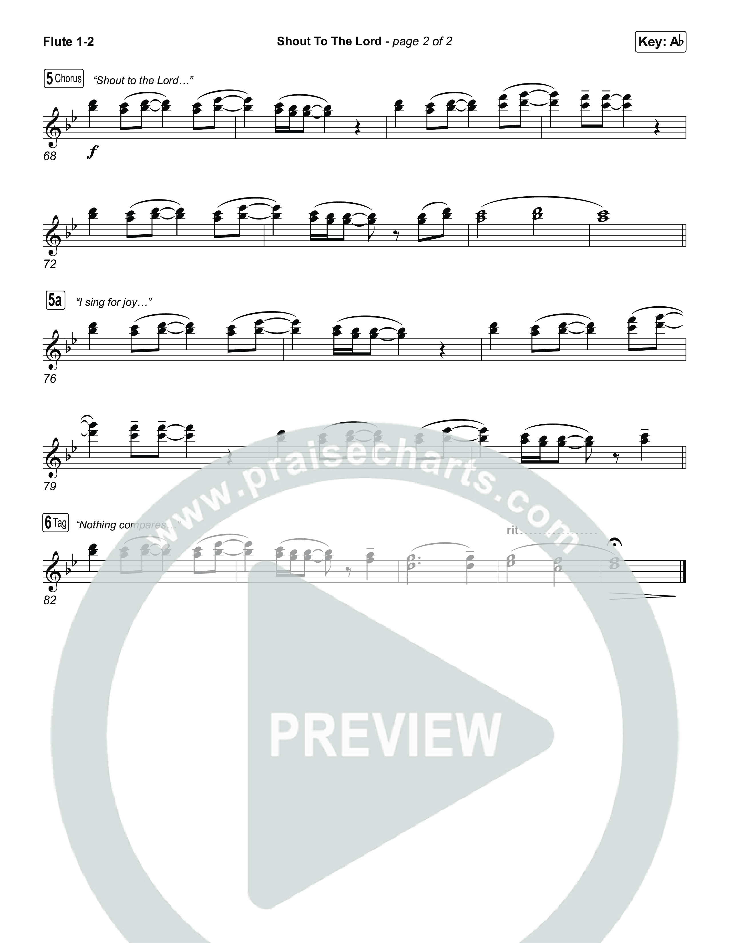 Shout To The Lord (Choral/SATB) Wind Pack (Travis Cottrell / Brooke Voland / Arr. Mason Brown)