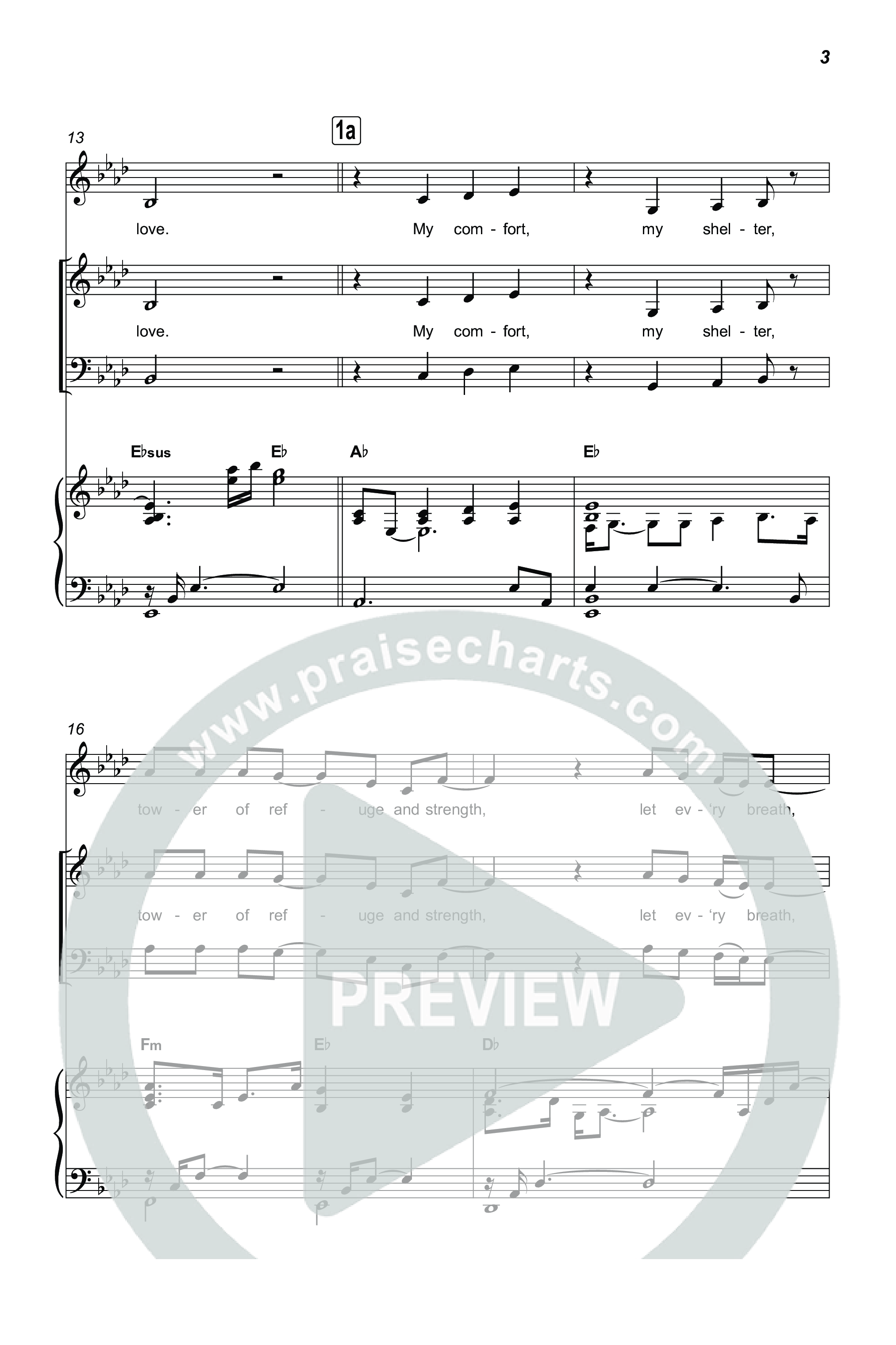 Shout To The Lord (Choral/SATB) Octavo (SATB & Pno) (Travis Cottrell / Brooke Voland / Arr. Mason Brown)