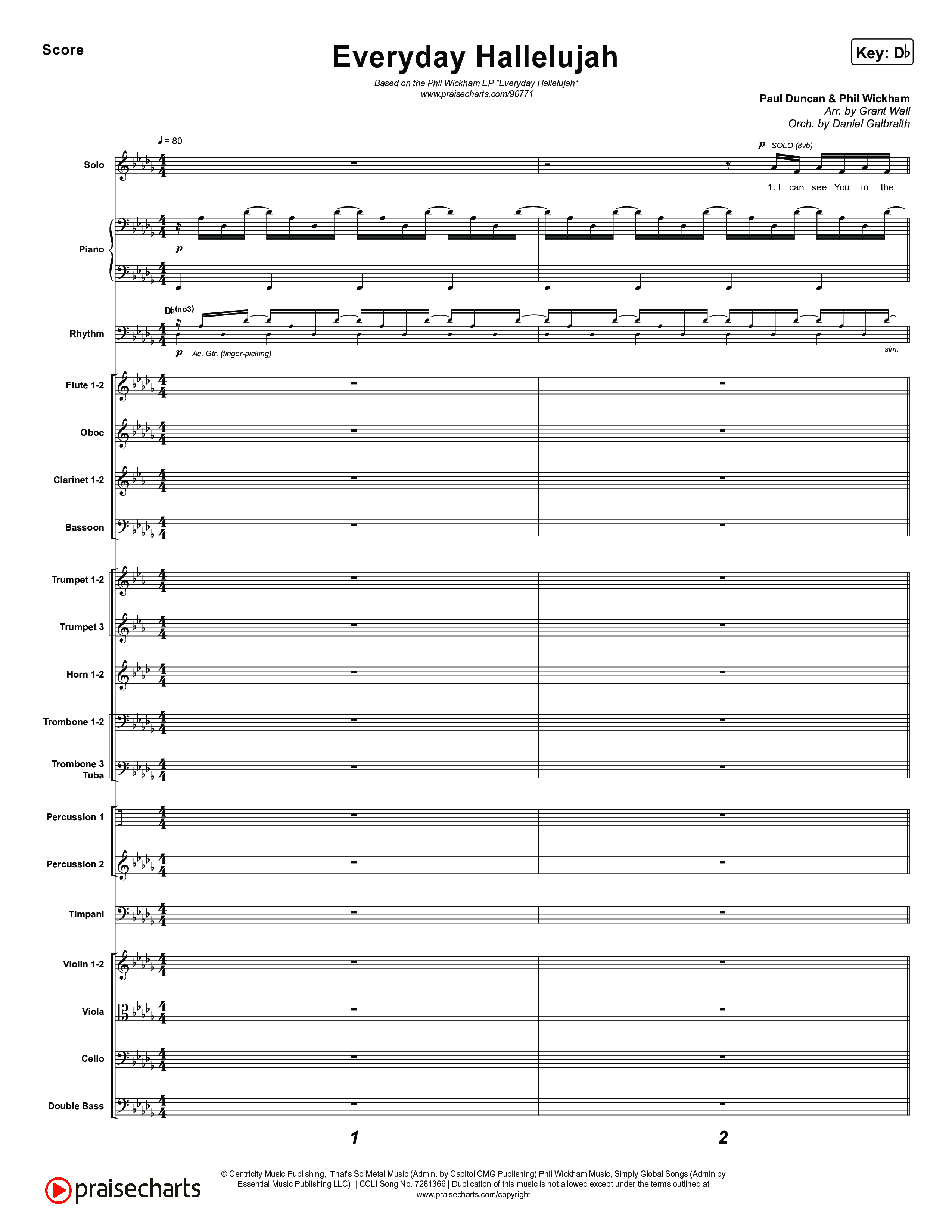 Everyday Hallelujah Orchestration (Phil Wickham)