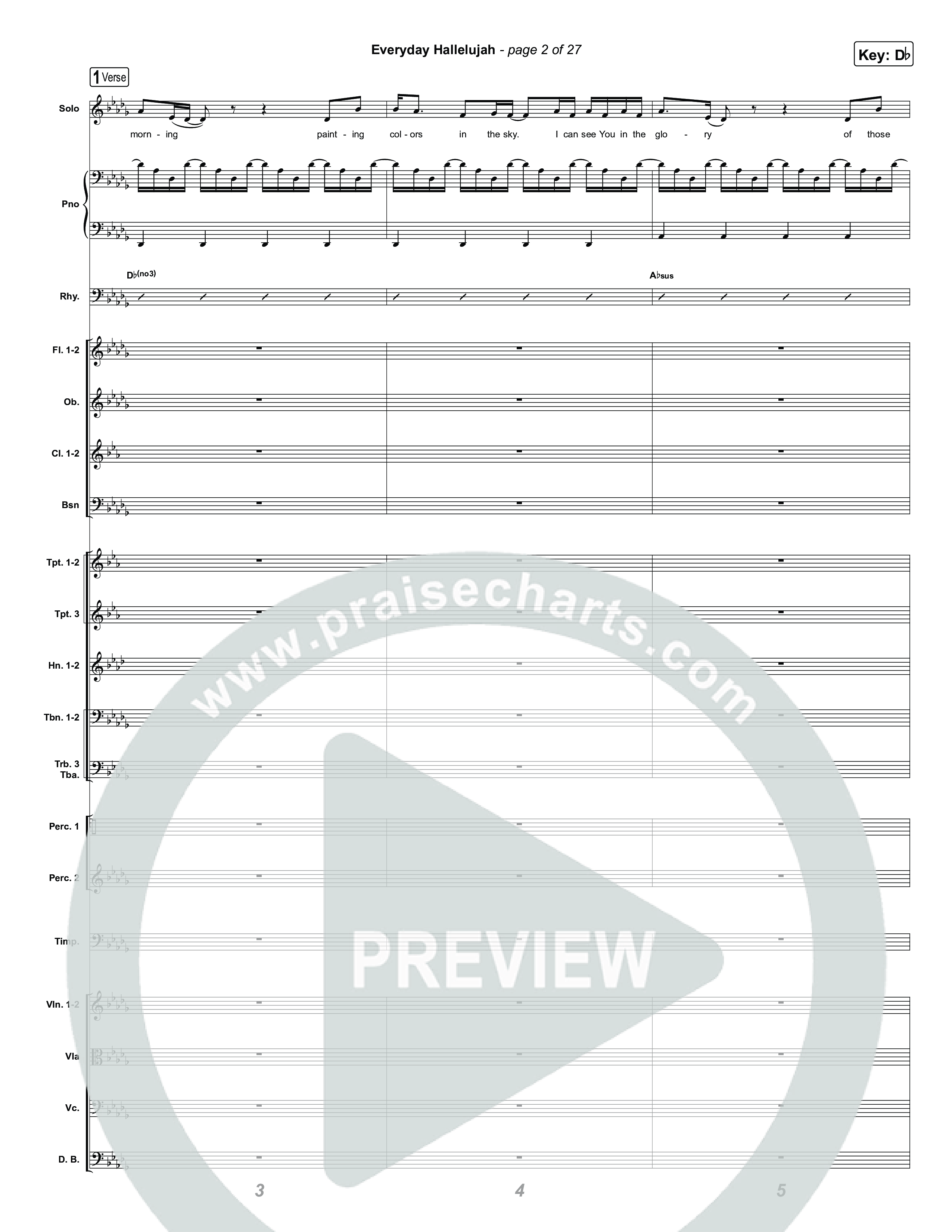Everyday Hallelujah Orchestration (Phil Wickham)