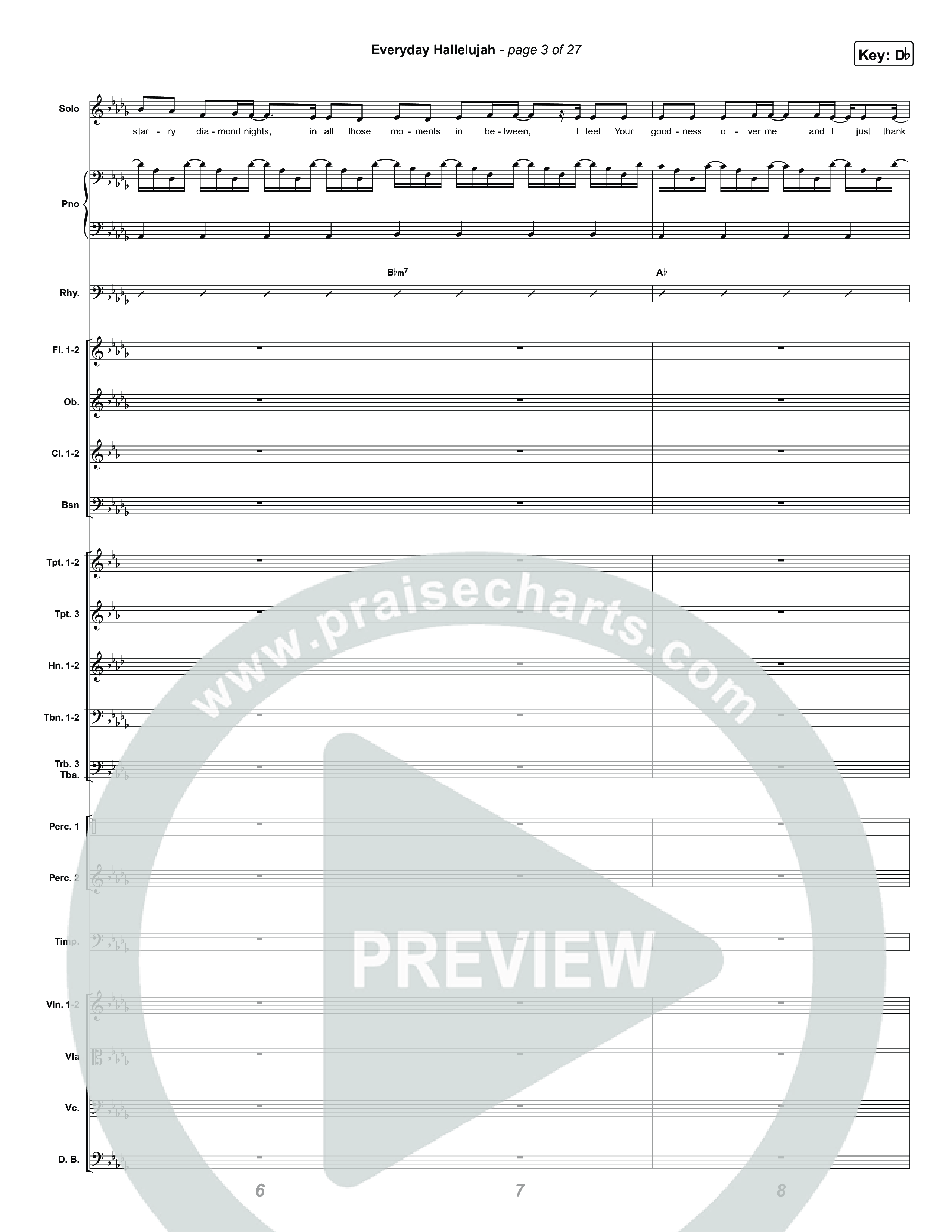 Everyday Hallelujah Orchestration (Phil Wickham)