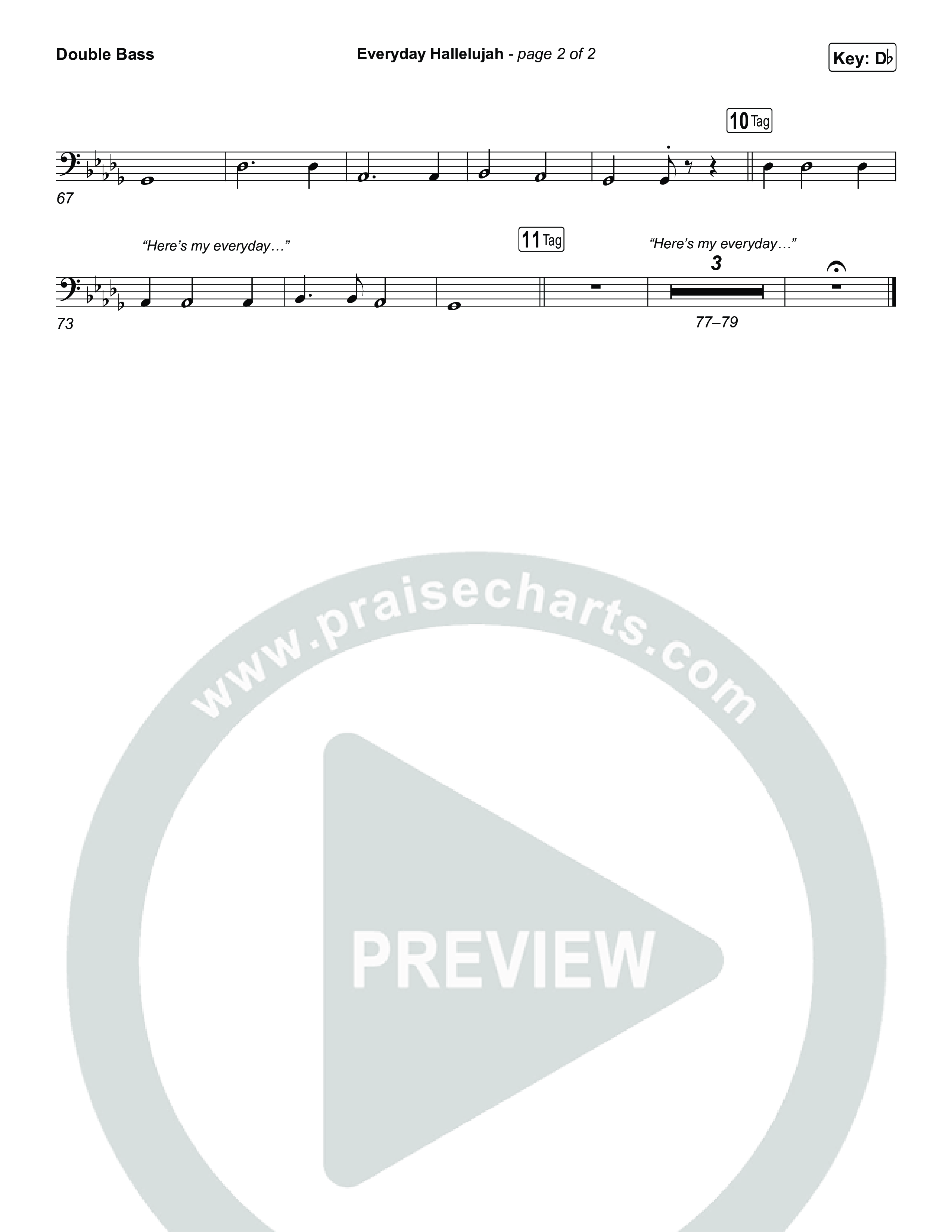 Everyday Hallelujah String Bass (Phil Wickham)