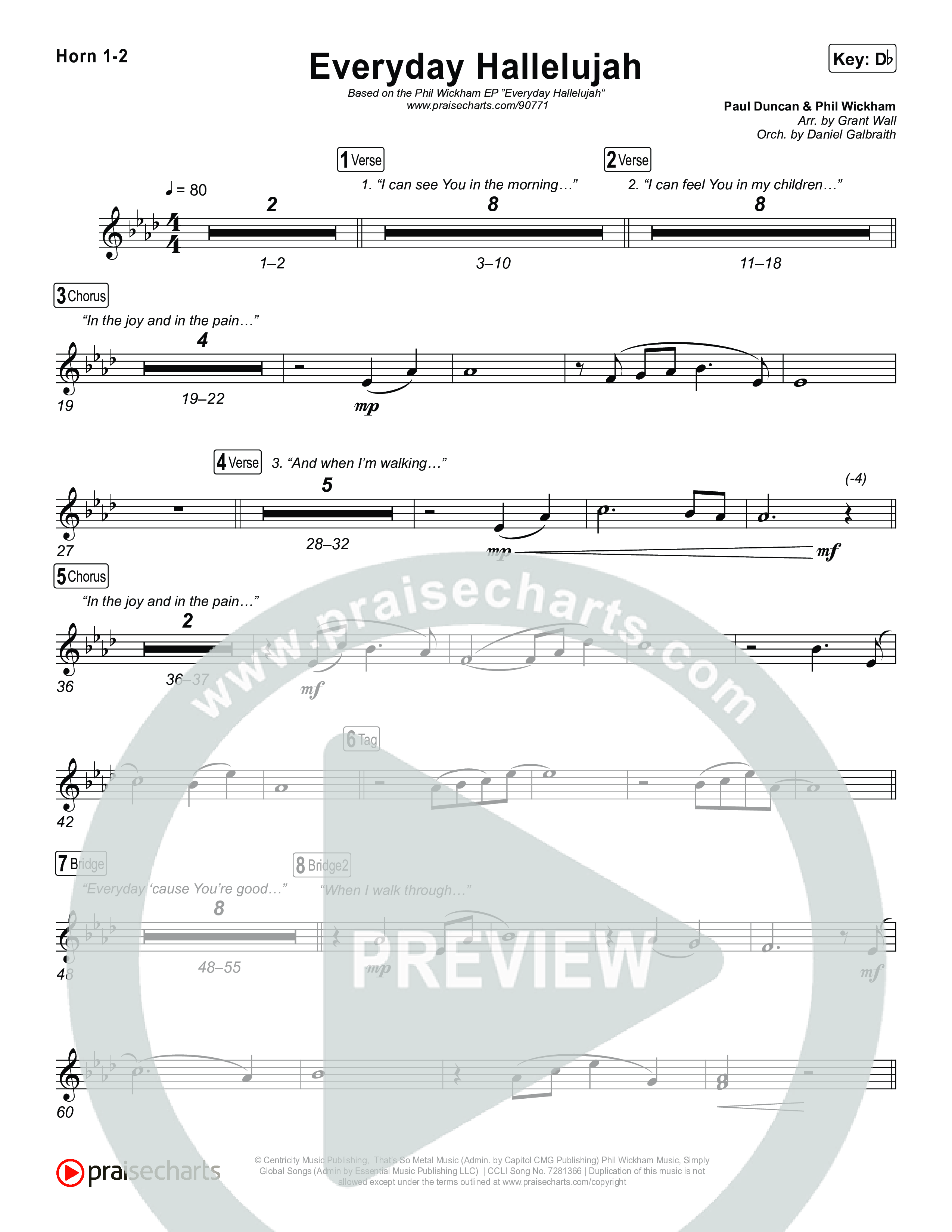 Everyday Hallelujah Brass Pack (Phil Wickham)