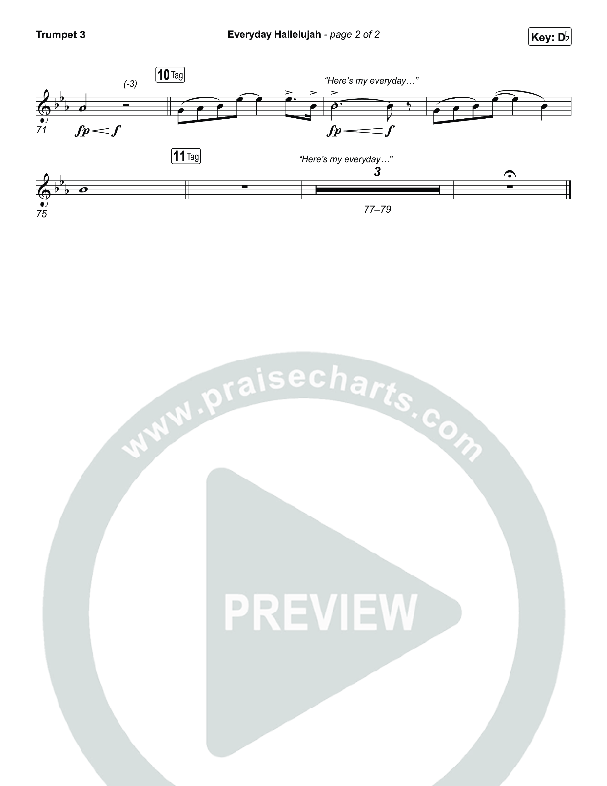 Everyday Hallelujah Trumpet 3 (Phil Wickham)