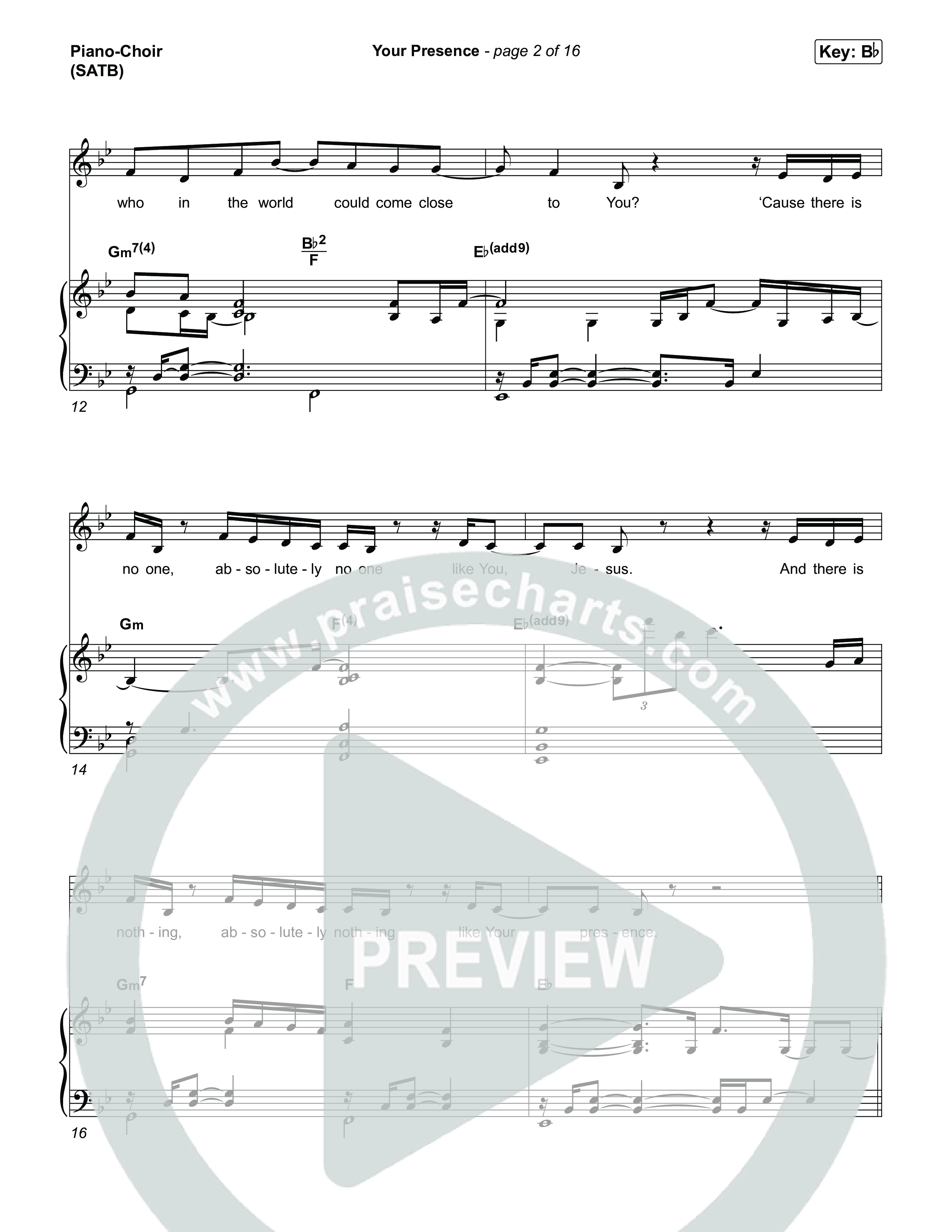 Your Presence Piano/Vocal Pack (Tiffany Hudson)