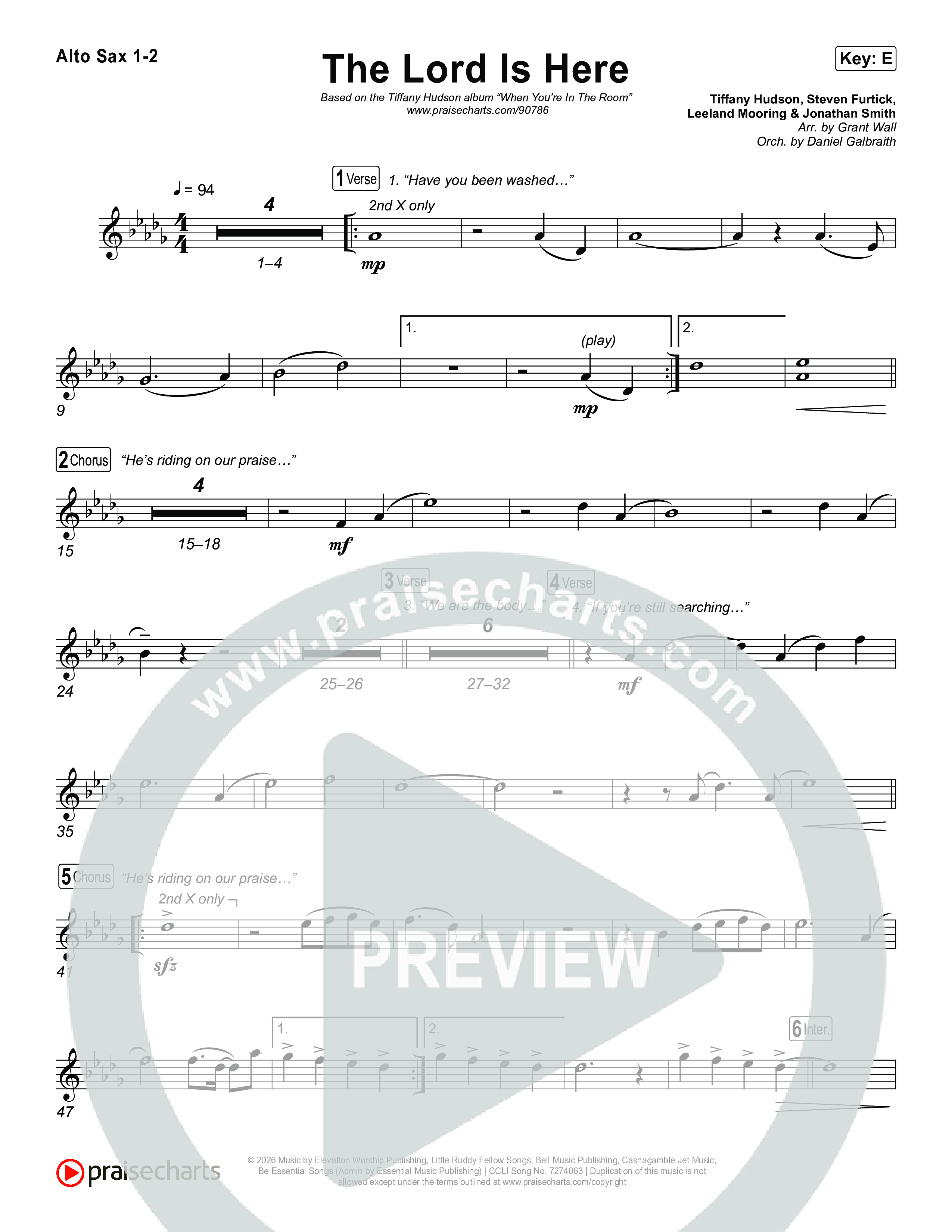 The Lord Is Here Sax Pack (Tiffany Hudson)