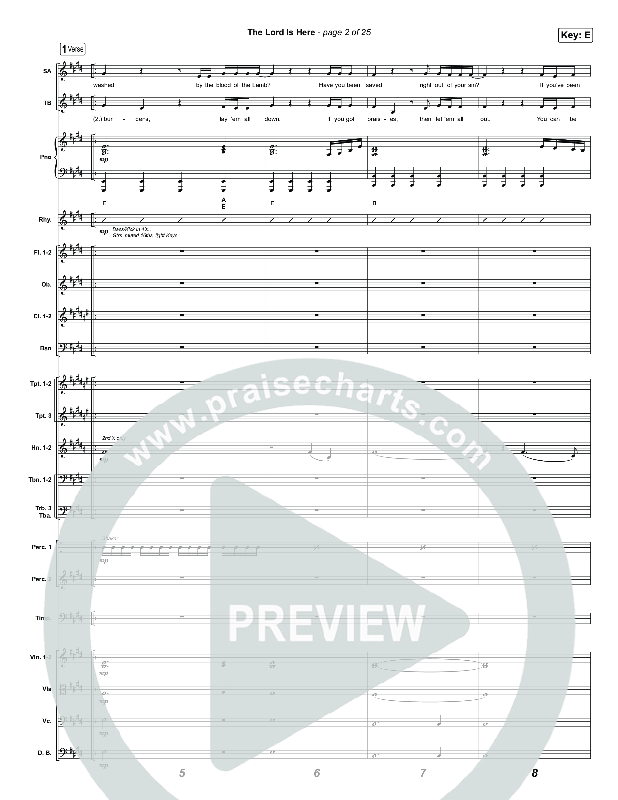 The Lord Is Here Orchestration (Tiffany Hudson)
