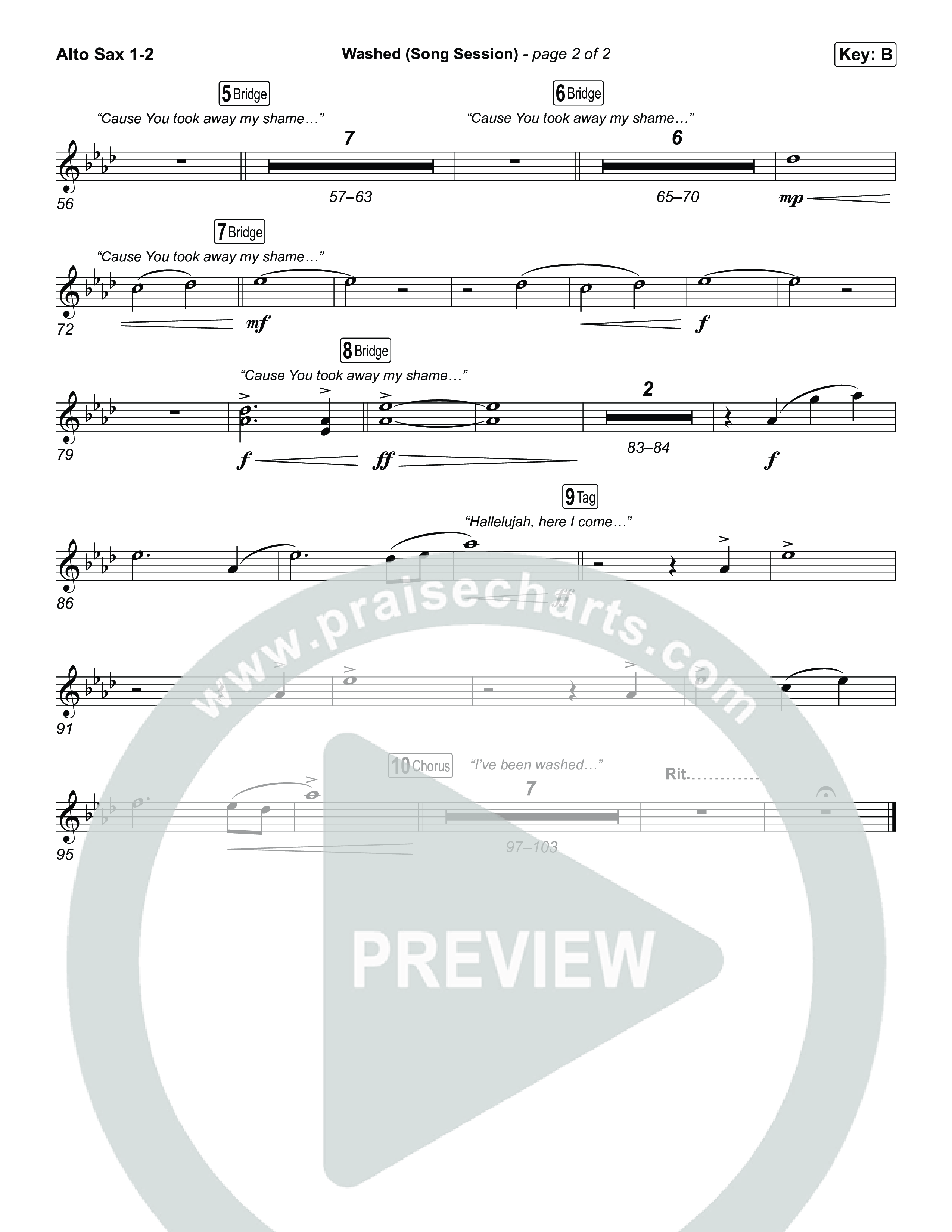 Washed (Song Session) Sax Pack (Essential Worship / Mitch Wong)