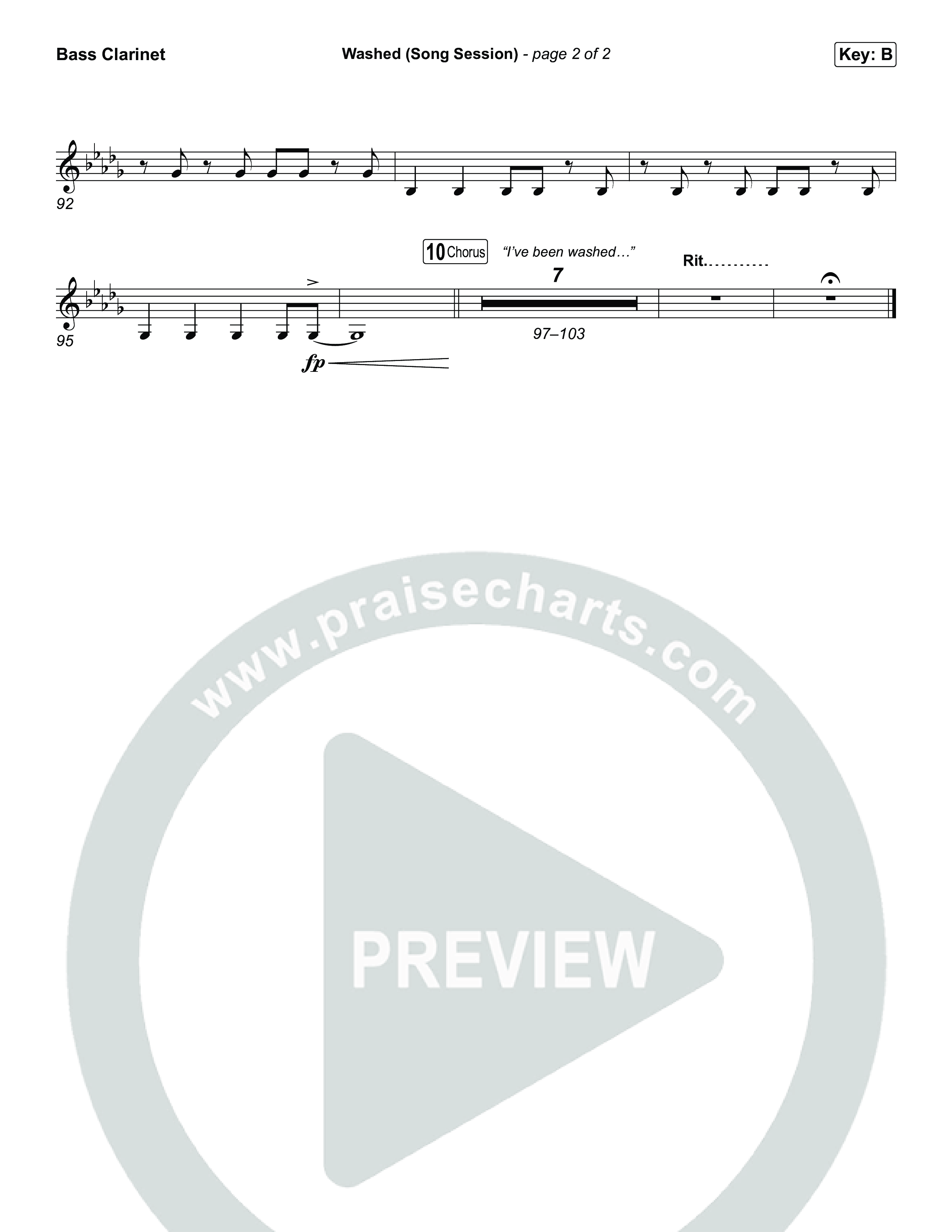 Washed (Song Session) Bass Clarinet (Essential Worship / Mitch Wong)