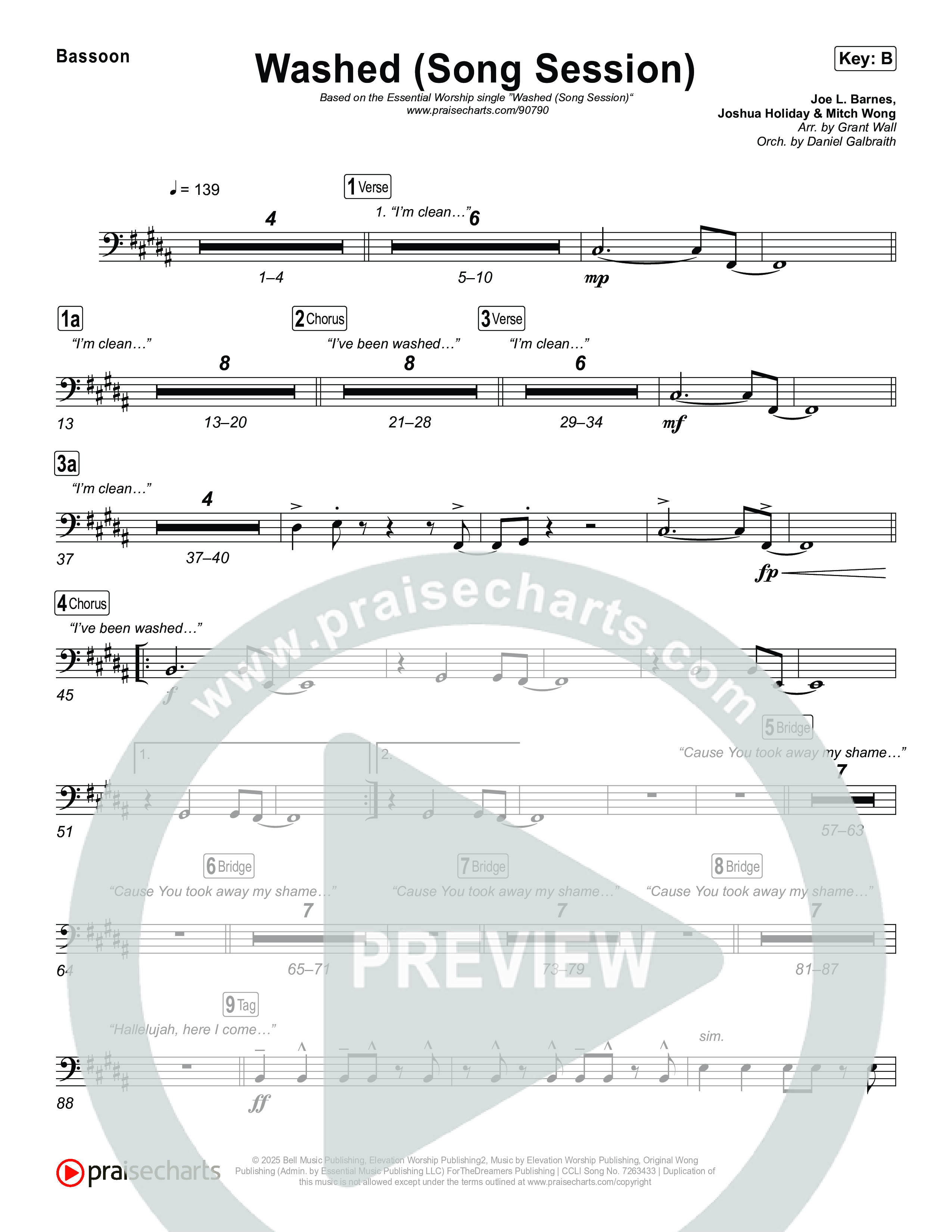 Washed (Song Session) Bassoon (Essential Worship / Mitch Wong)