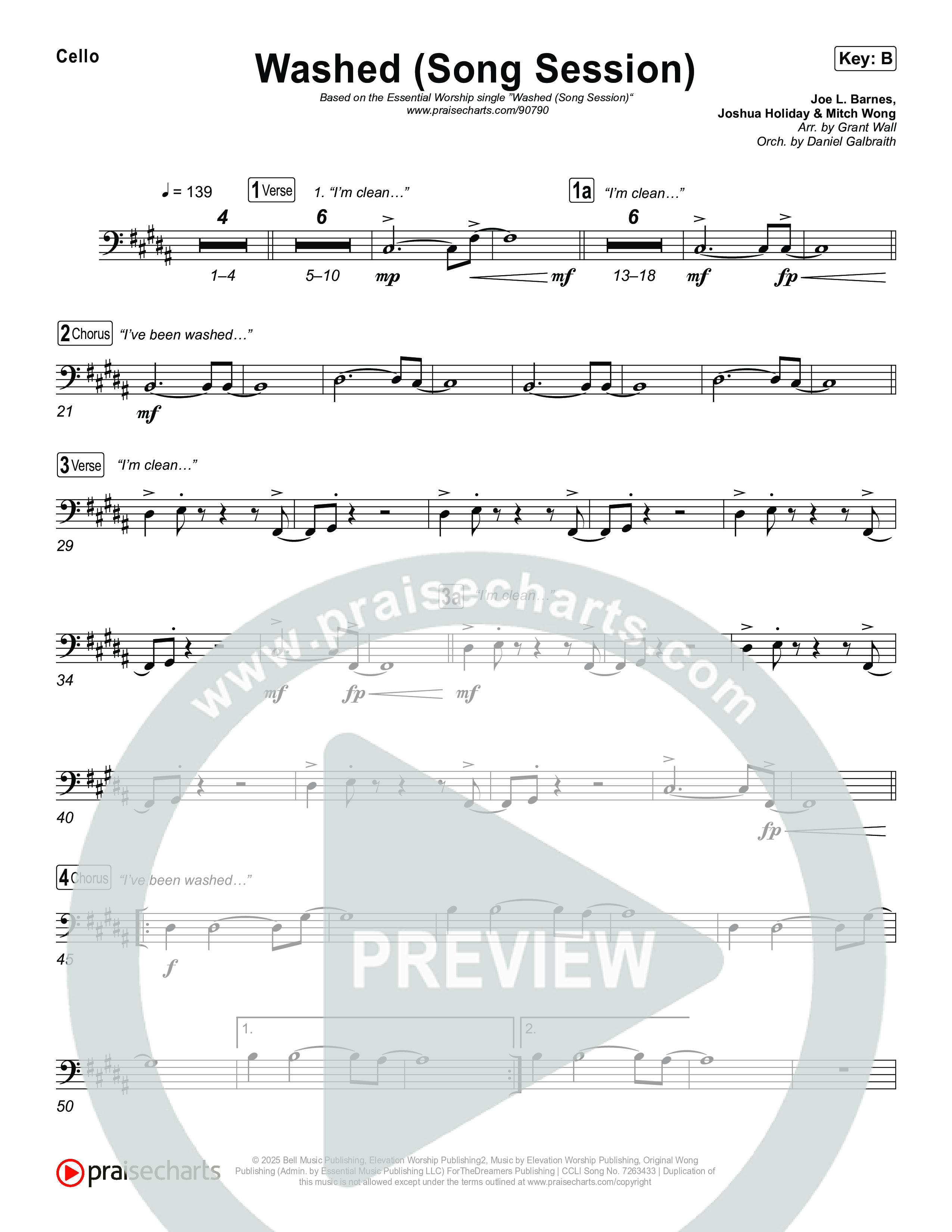 Washed (Song Session) Cello (Essential Worship / Mitch Wong)