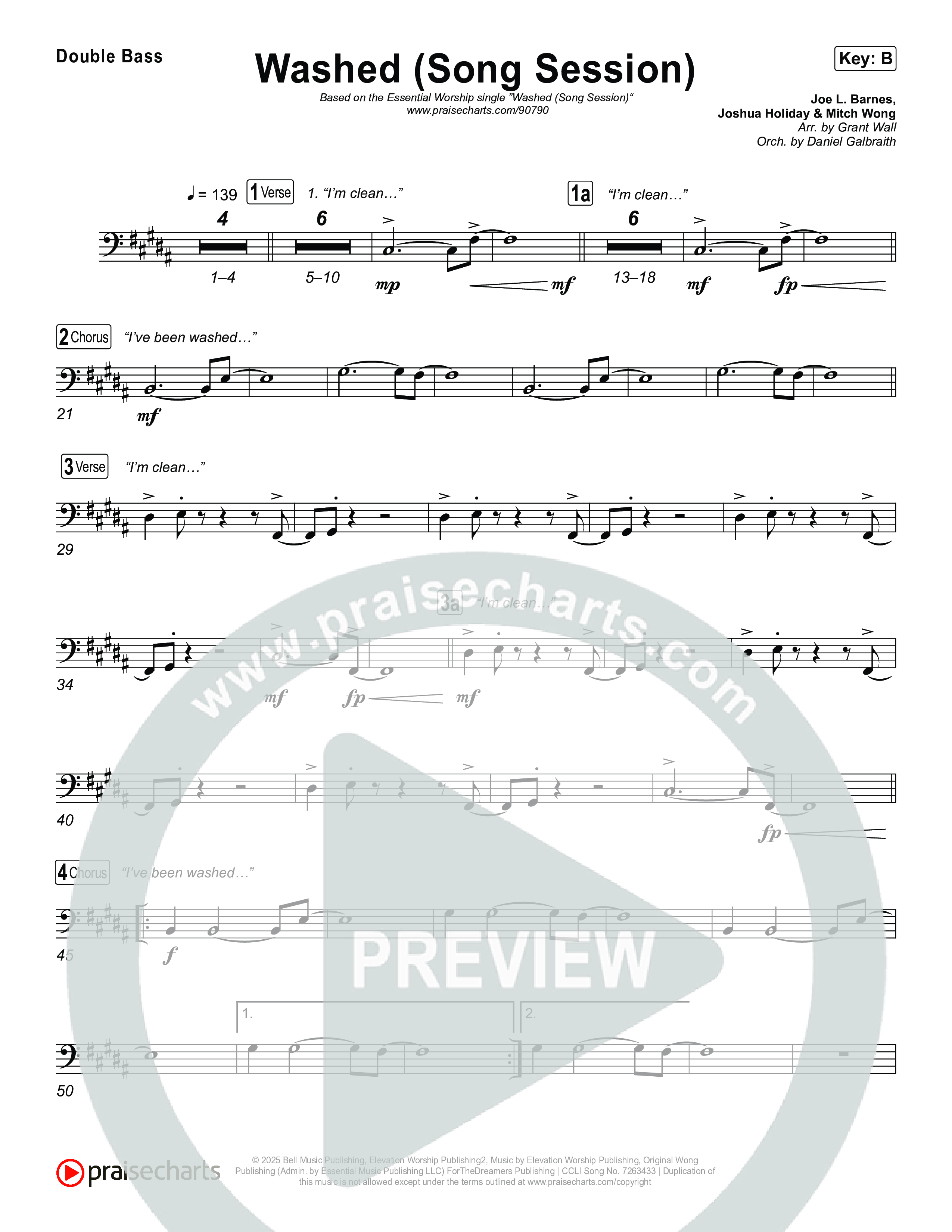 Washed (Song Session) String Bass (Essential Worship / Mitch Wong)
