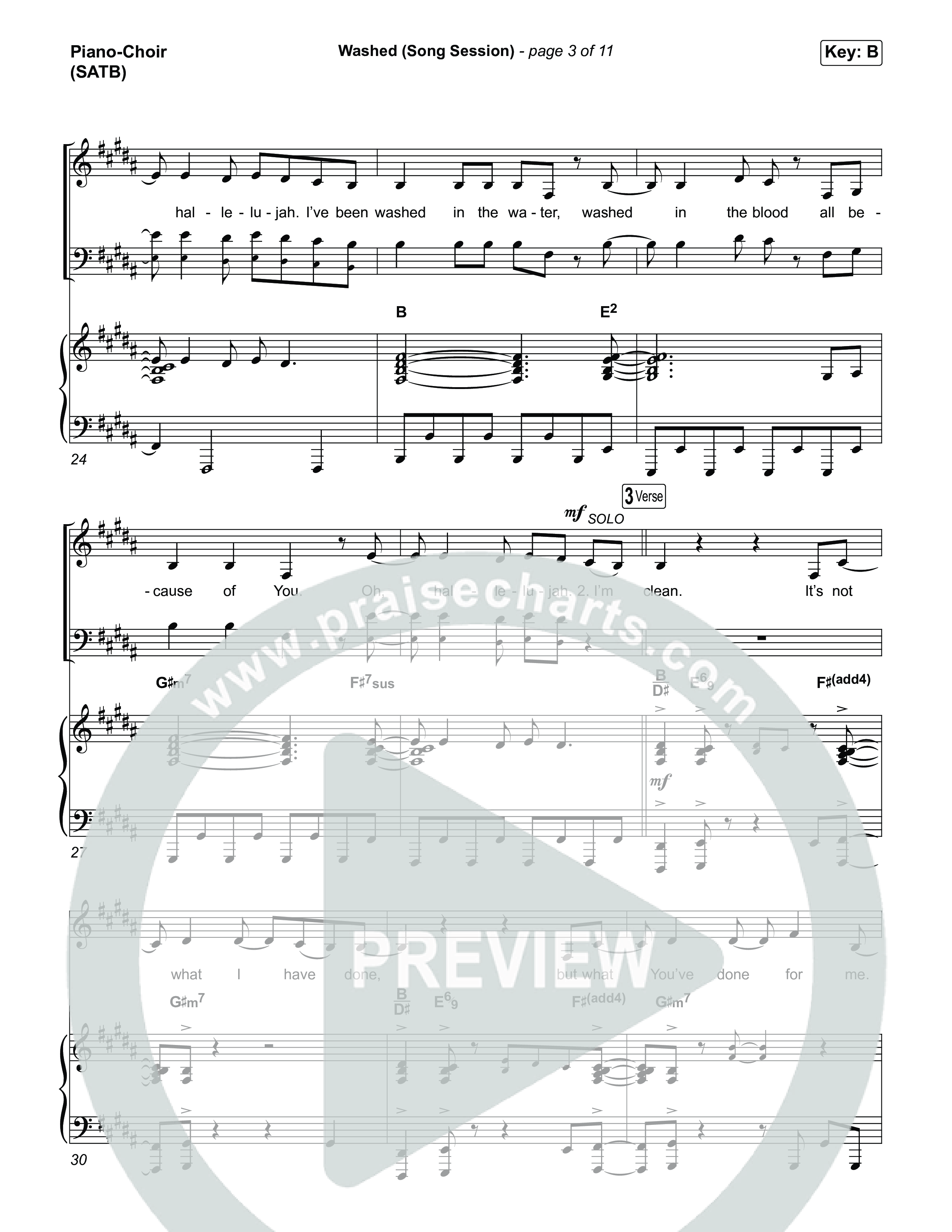 Washed (Song Session) Piano/Vocal Pack (Essential Worship / Mitch Wong)