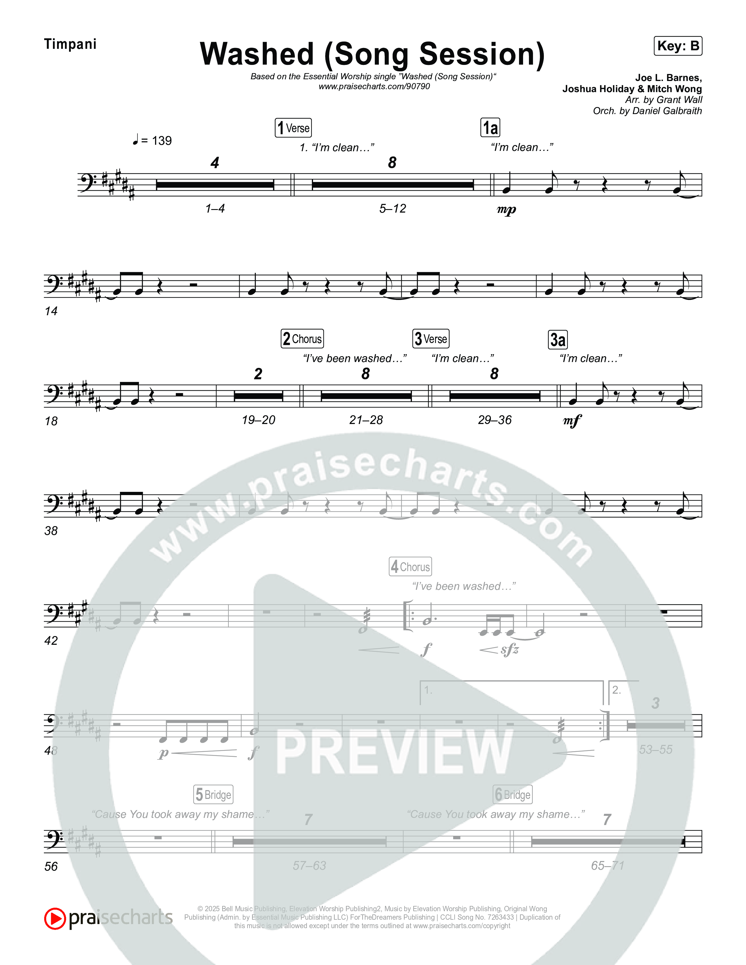 Washed (Song Session) Timpani (Essential Worship / Mitch Wong)