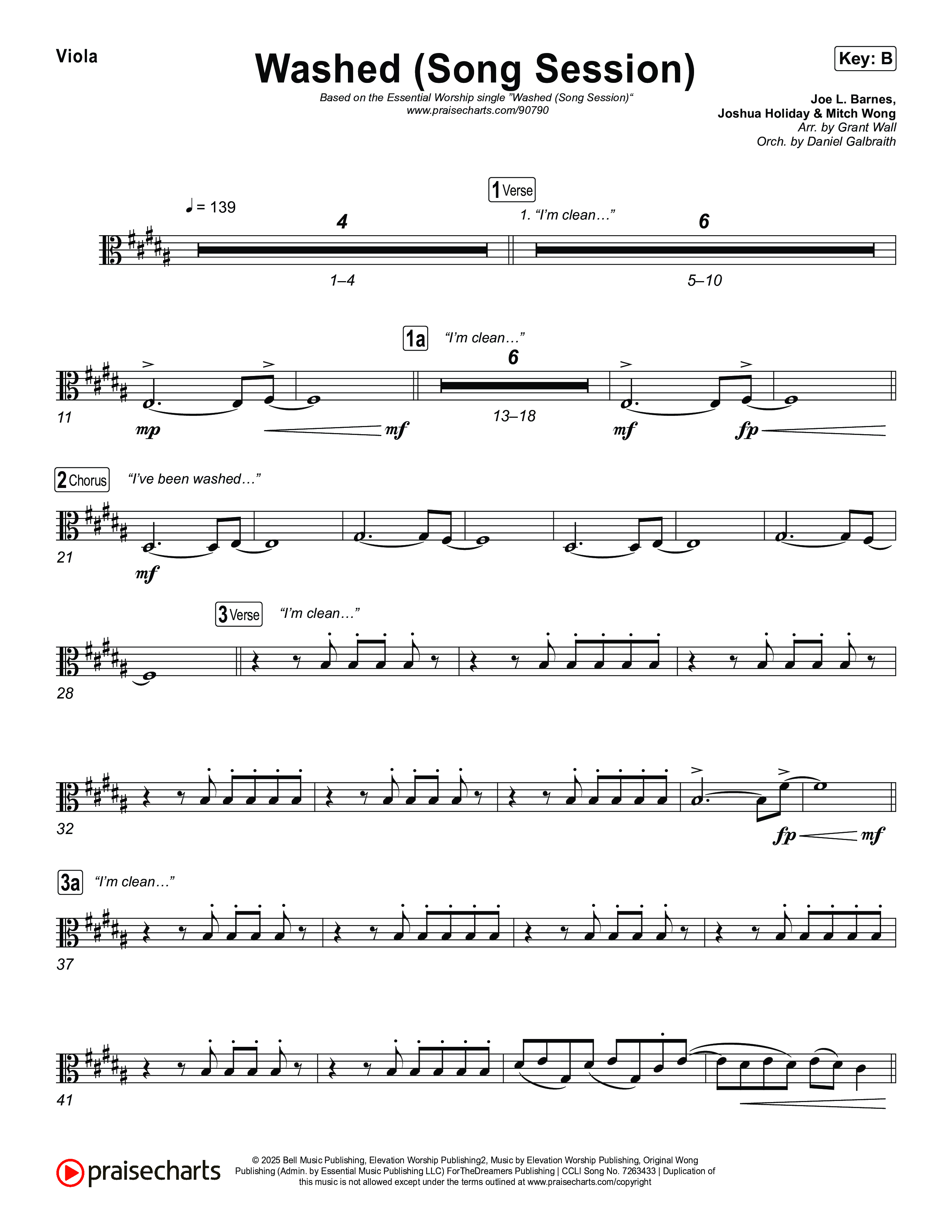 Washed (Song Session) Viola (Essential Worship / Mitch Wong)