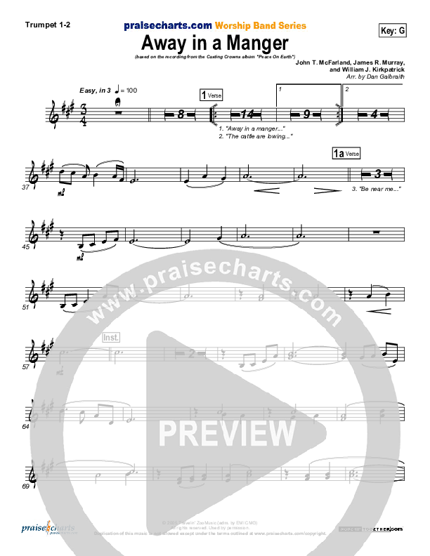 Away In A Manger Brass Pack (Casting Crowns)