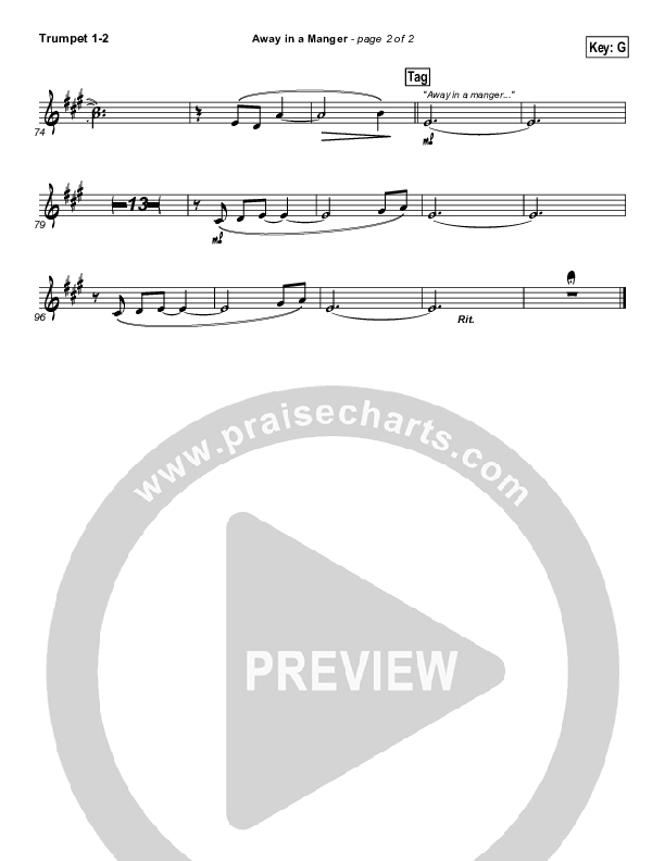 Away In A Manger Brass Pack (Casting Crowns)