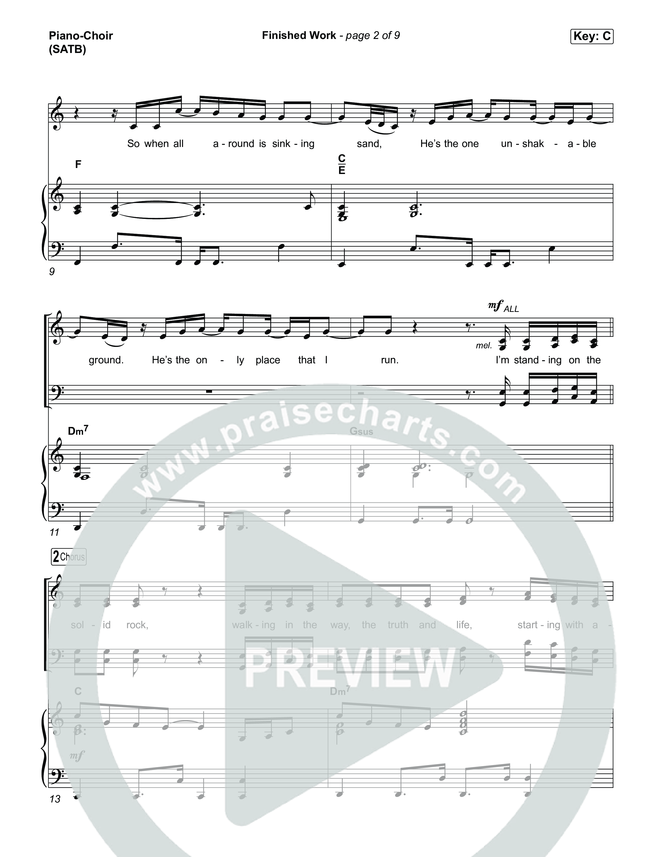 Finished Work Piano/Vocal Pack (Matt Maher)