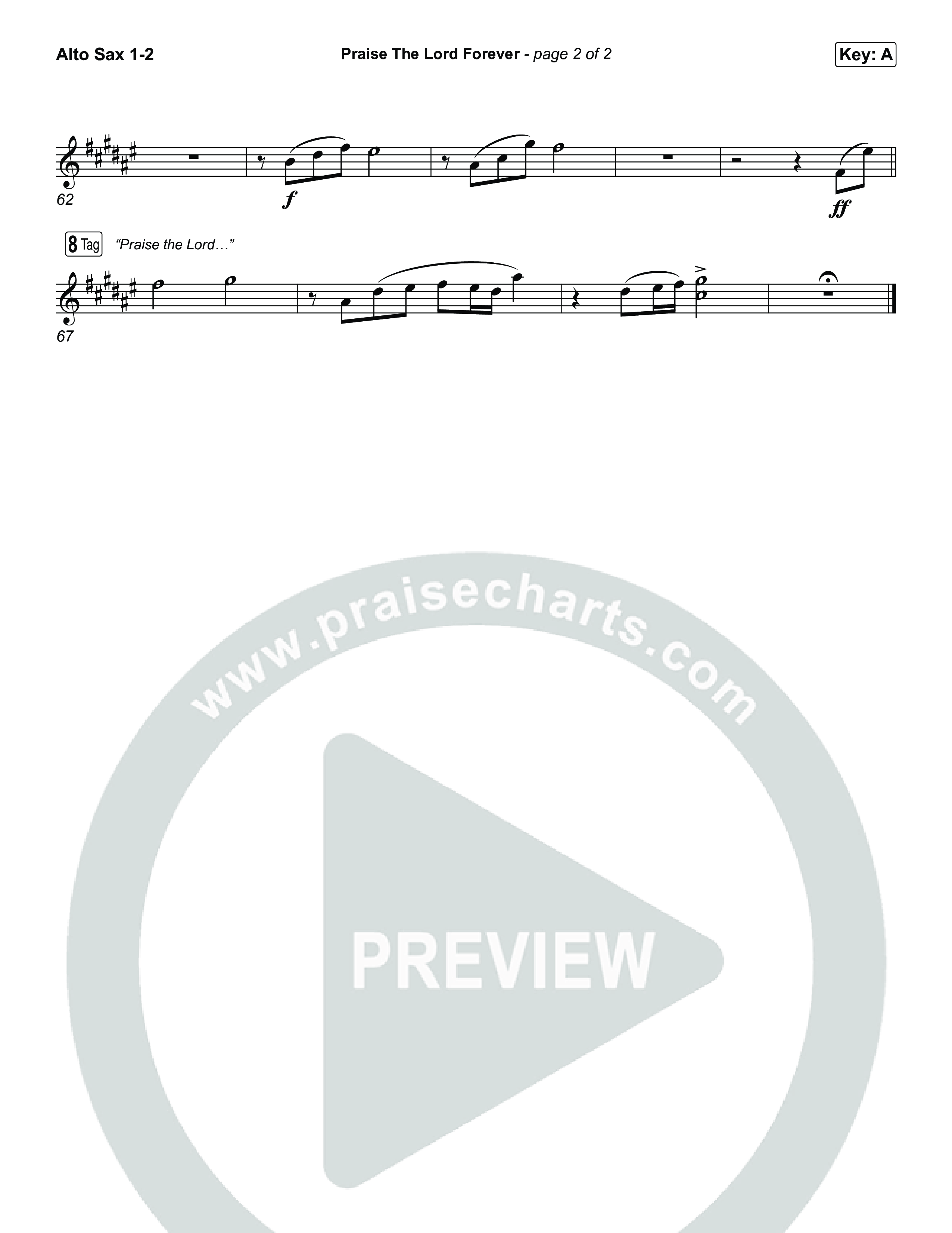 Praise The Lord Forever Sax Pack (Phil Wickham / Pat Barrett)