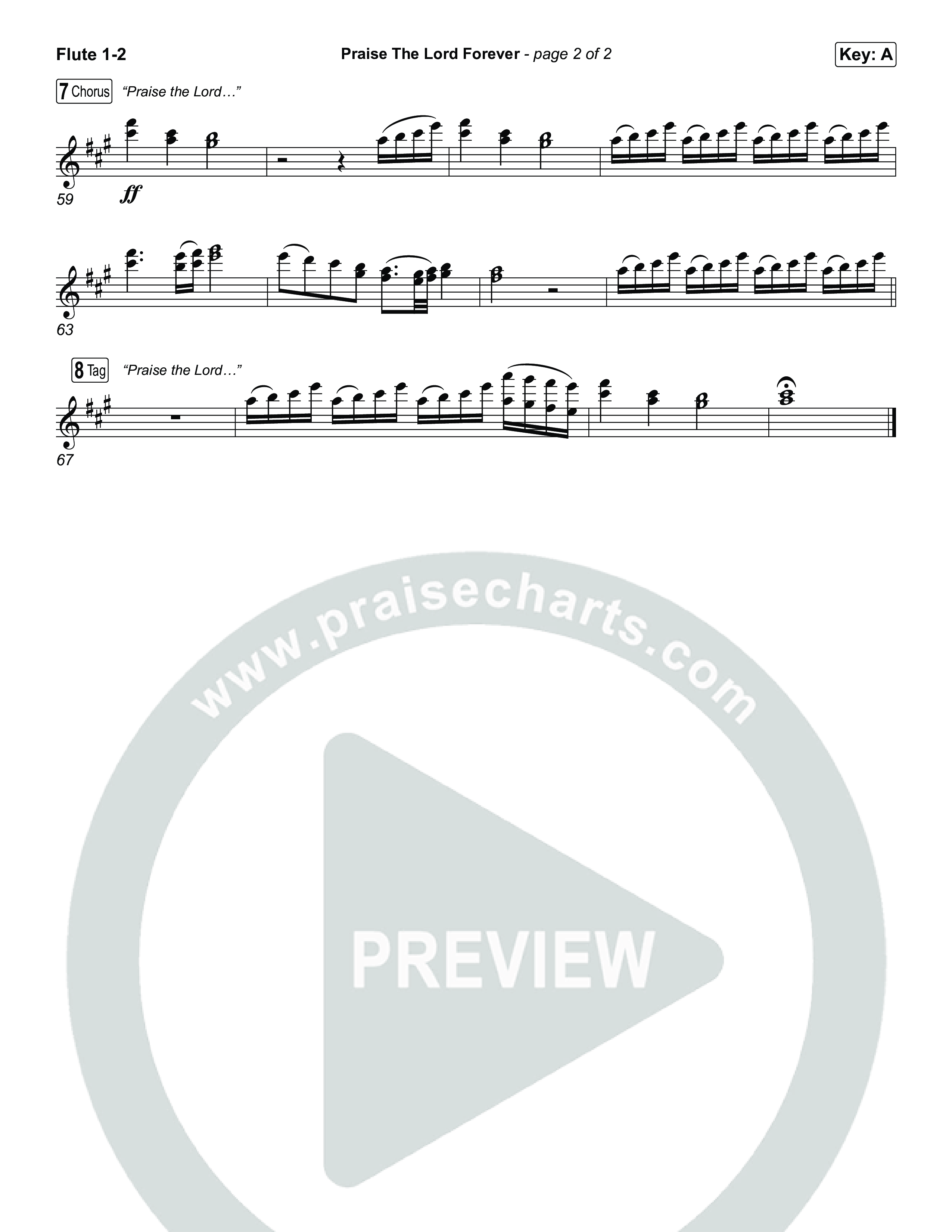 Praise The Lord Forever Flute 1,2 (Phil Wickham / Pat Barrett)