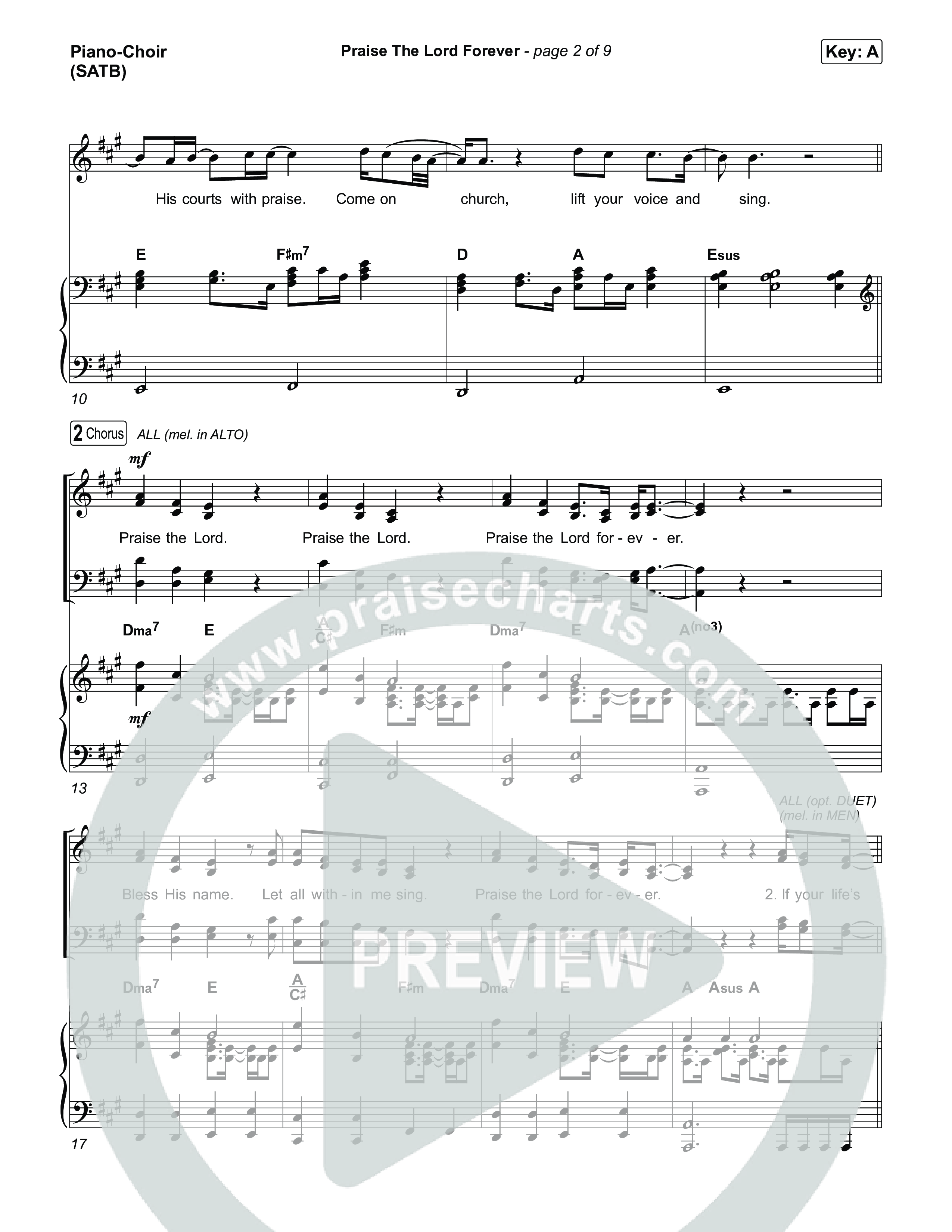 Praise The Lord Forever Piano/Vocal Pack (Phil Wickham / Pat Barrett)