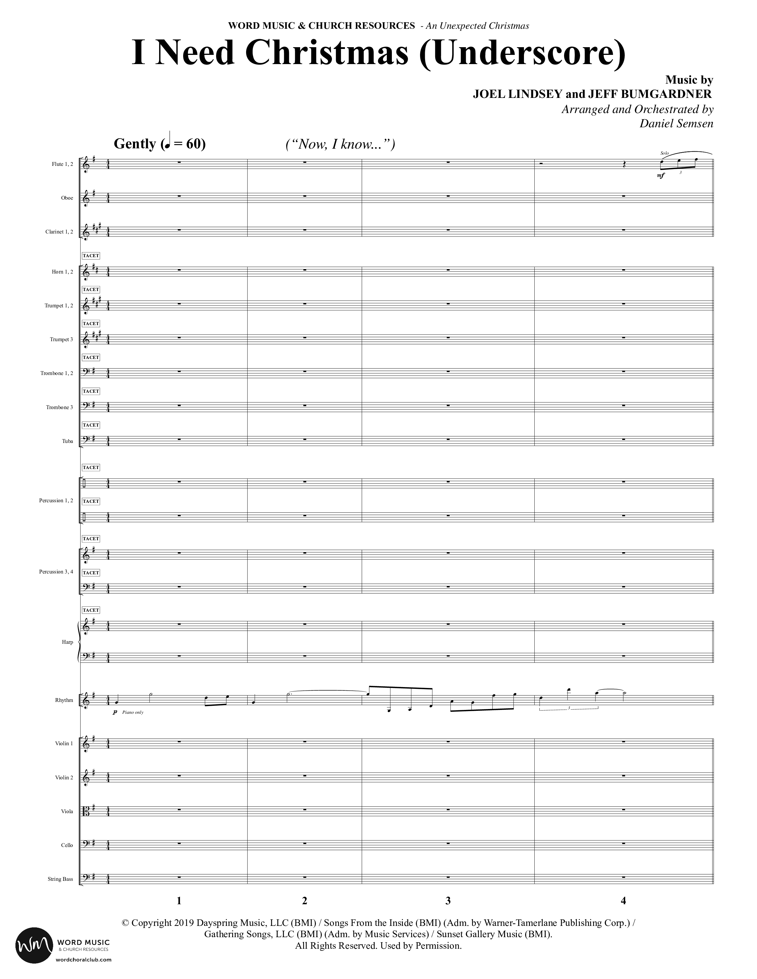 An Unexpected Christmas (11 Song Choral Collection) Song 10 (Orchestration) (Arr. Daniel Semsen)