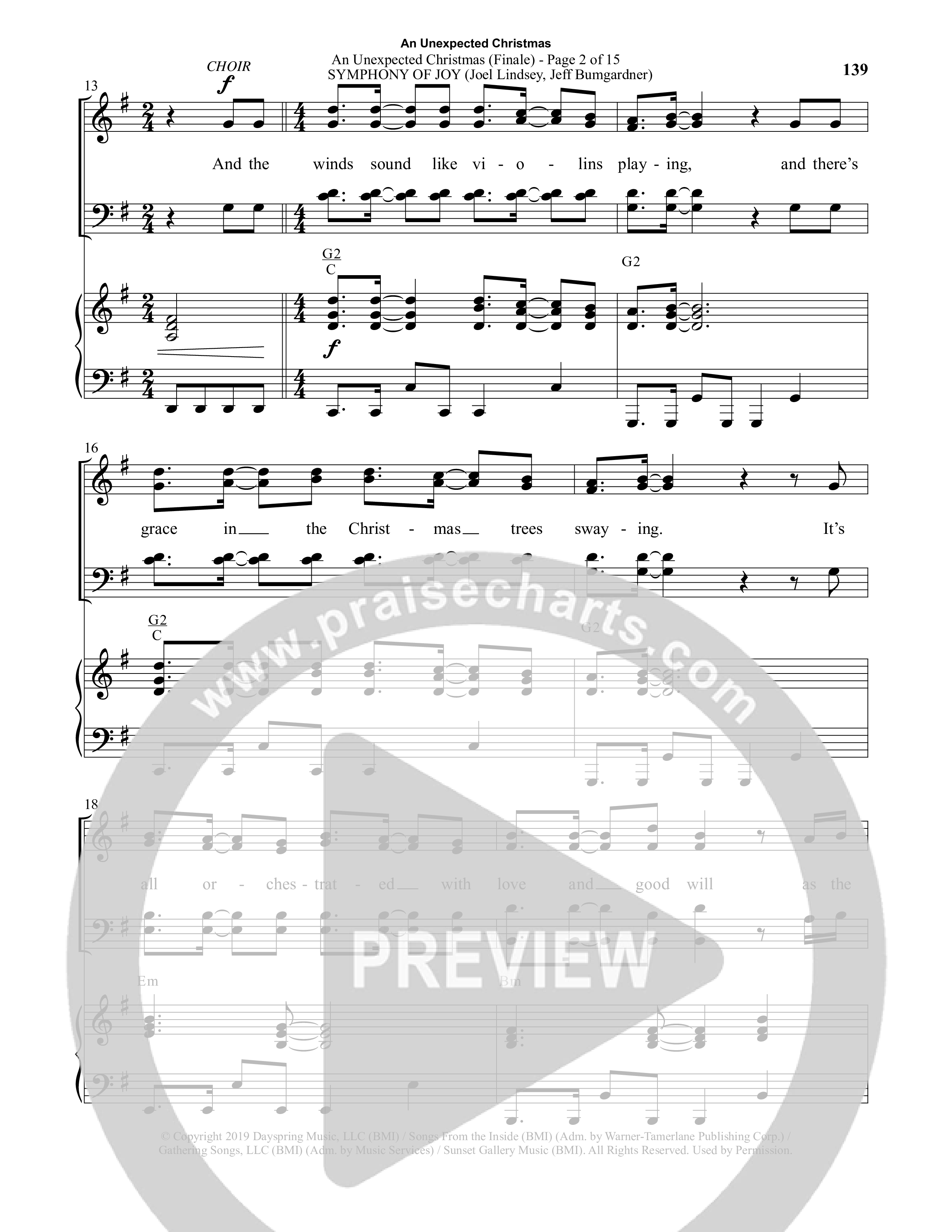 An Unexpected Christmas (11 Song Choral Collection) Song 11 (Piano SATB) (Arr. Daniel Semsen)