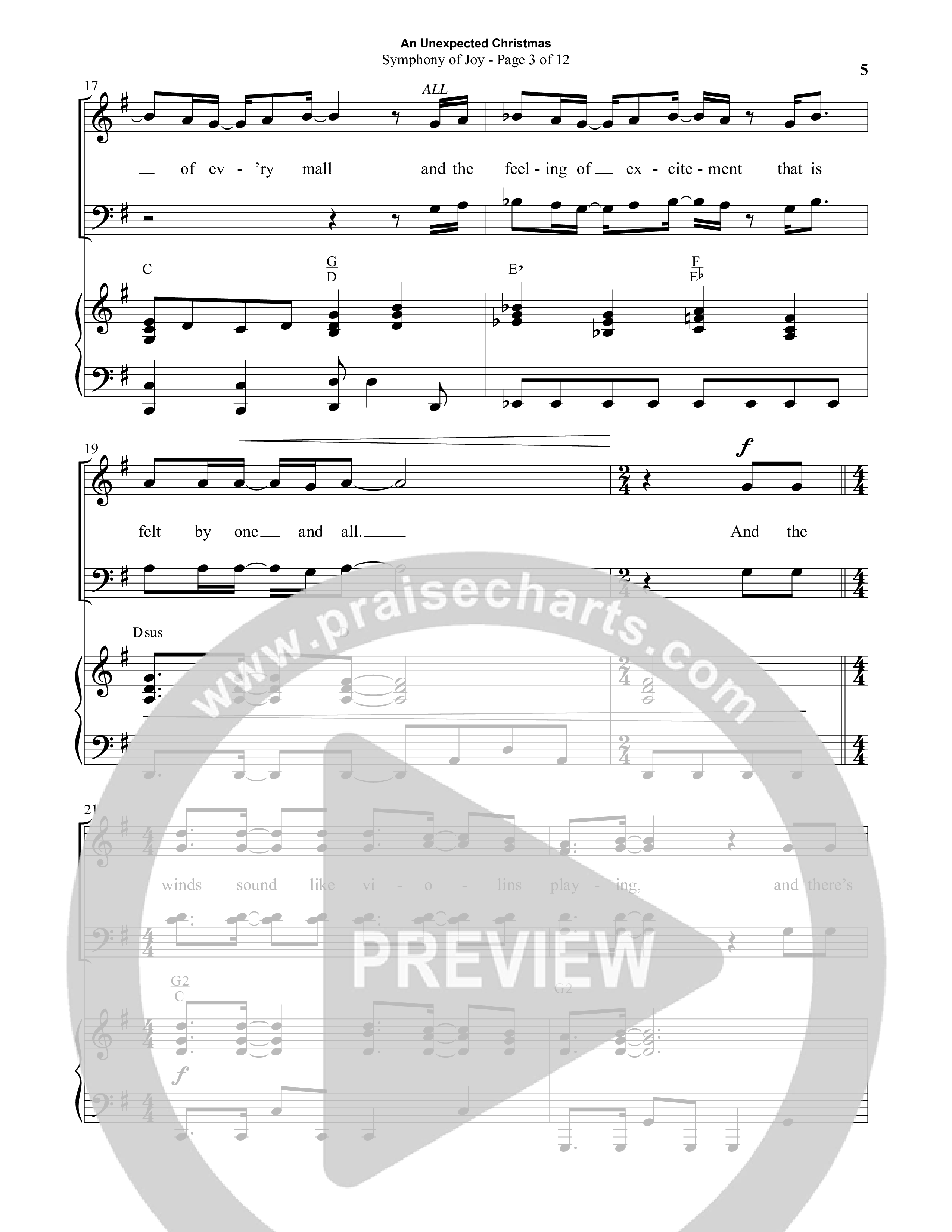 An Unexpected Christmas (11 Song Choral Collection) Song 1 (Piano SATB) (Arr. Daniel Semsen)