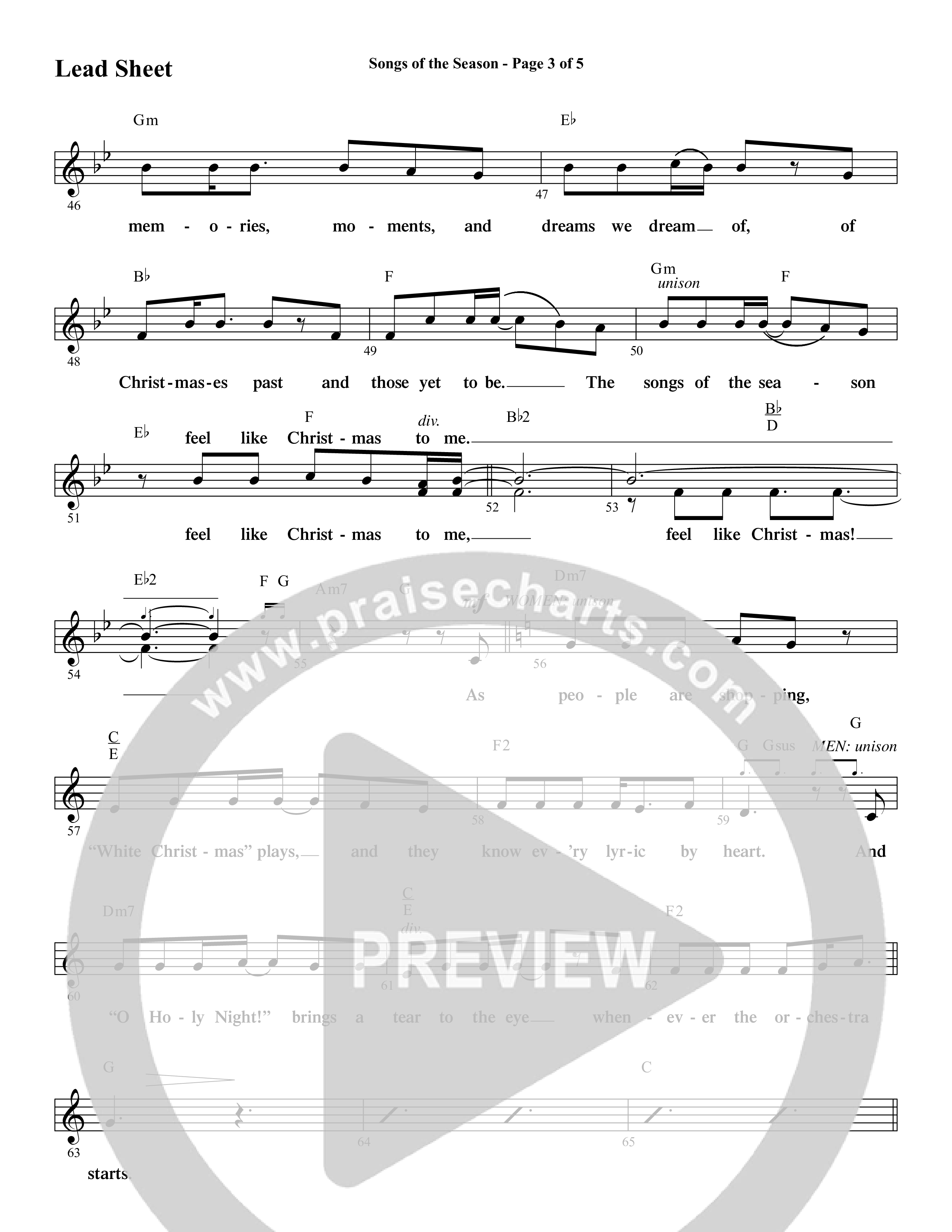 An Unexpected Christmas (11 Song Choral Collection) Song 2 (Lead & Chords) (Arr. Daniel Semsen)