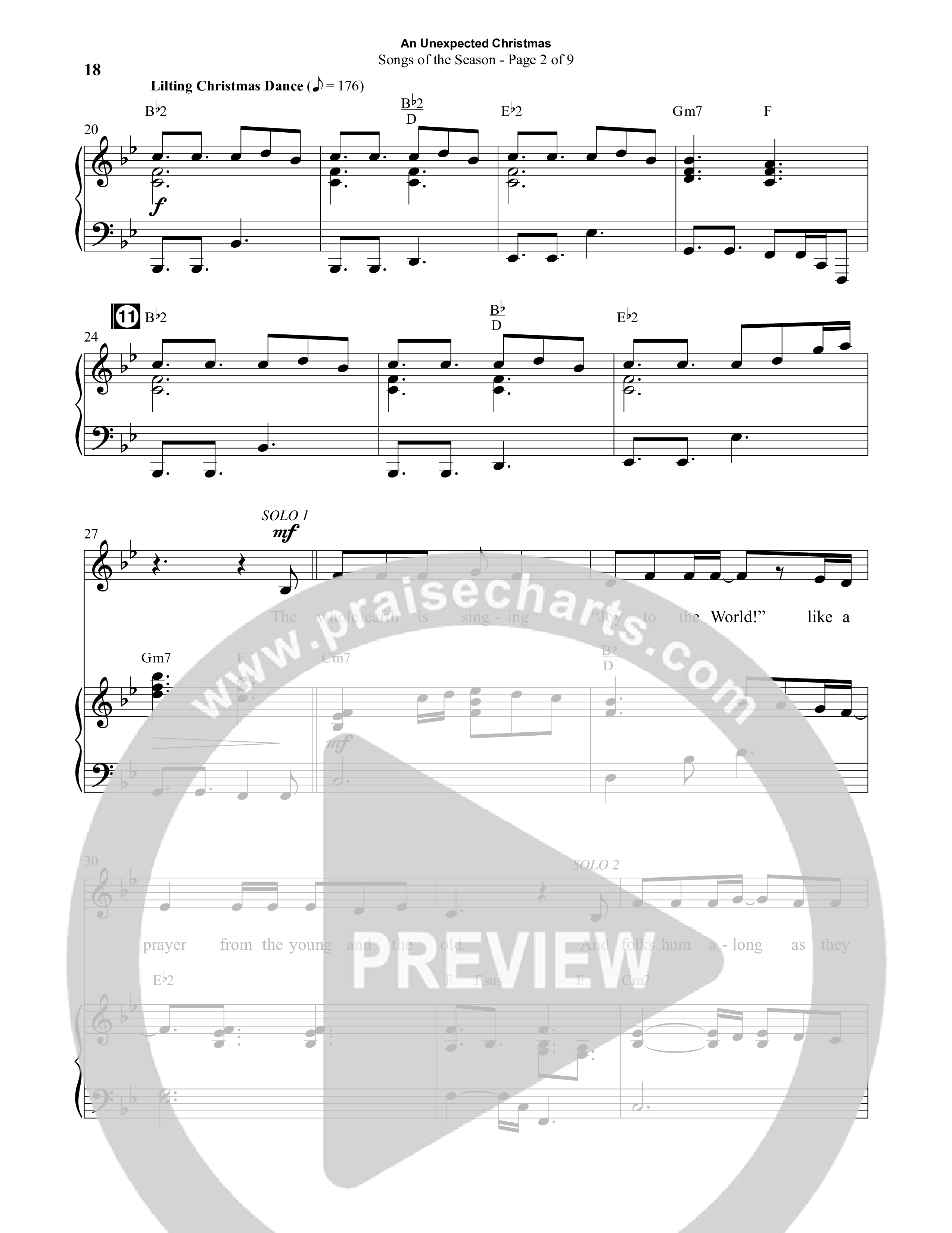 An Unexpected Christmas (11 Song Choral Collection) Song 2 (Piano SATB) (Arr. Daniel Semsen)