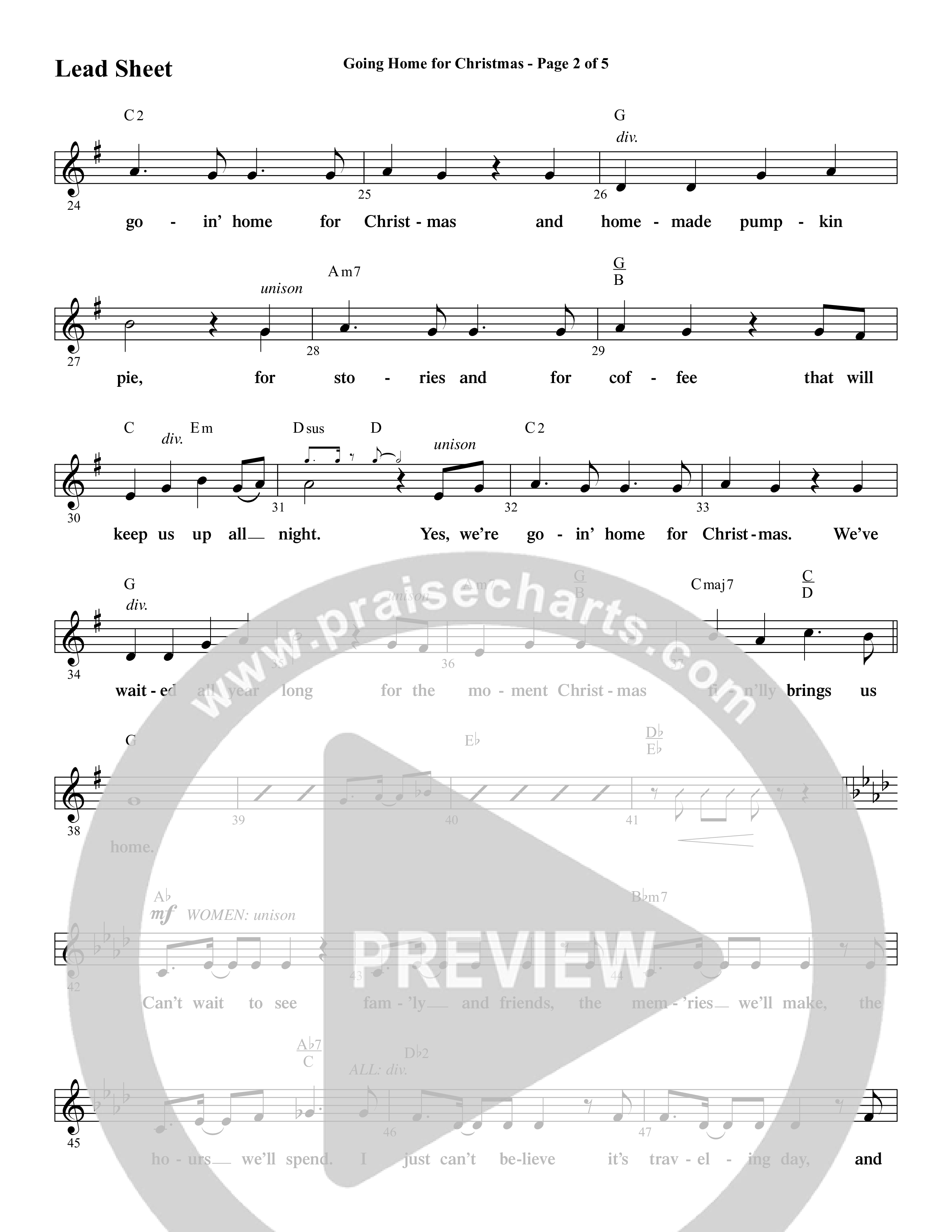 An Unexpected Christmas (11 Song Choral Collection) Song 3 (Lead & Chords) (Arr. Daniel Semsen)