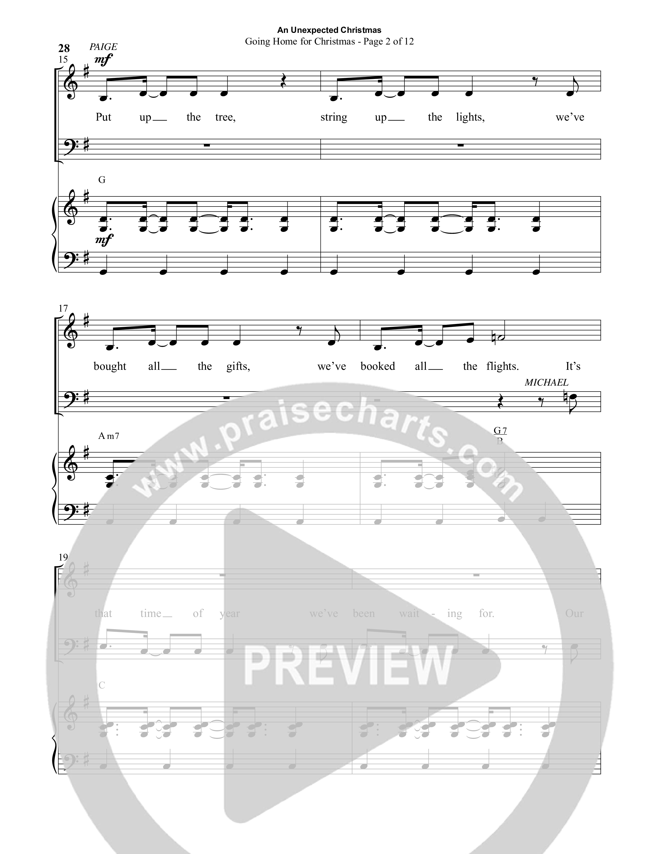 An Unexpected Christmas (11 Song Choral Collection) Song 3 (Piano SATB) (Arr. Daniel Semsen)