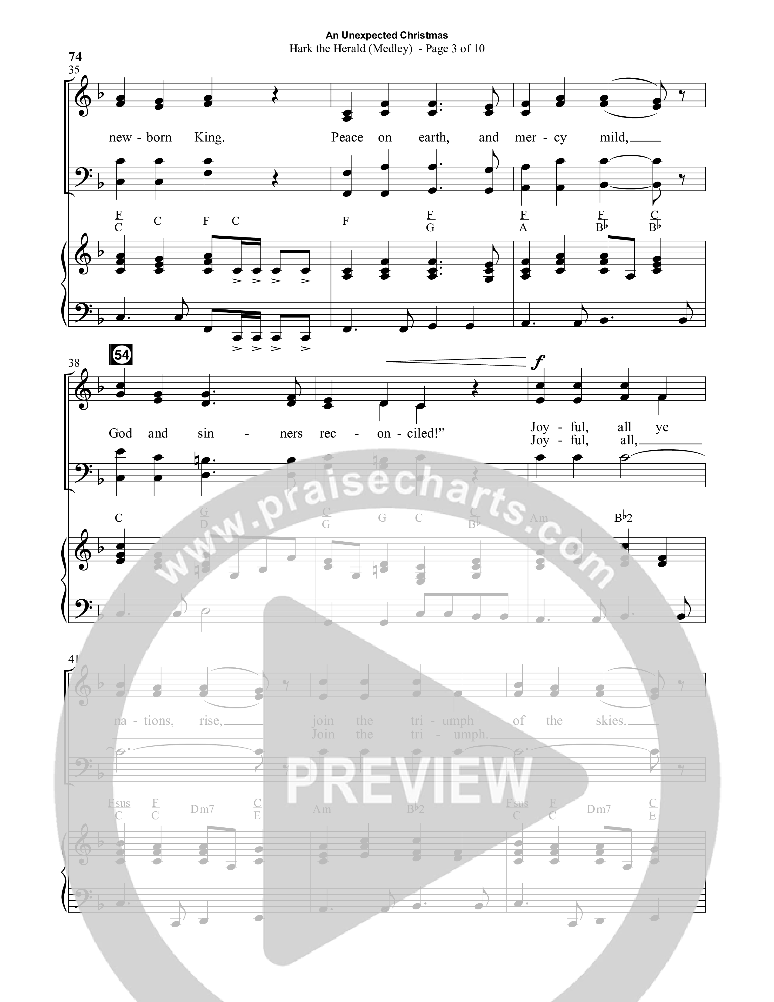 An Unexpected Christmas (11 Song Choral Collection) Song 6 (Piano SATB) (Arr. Daniel Semsen)