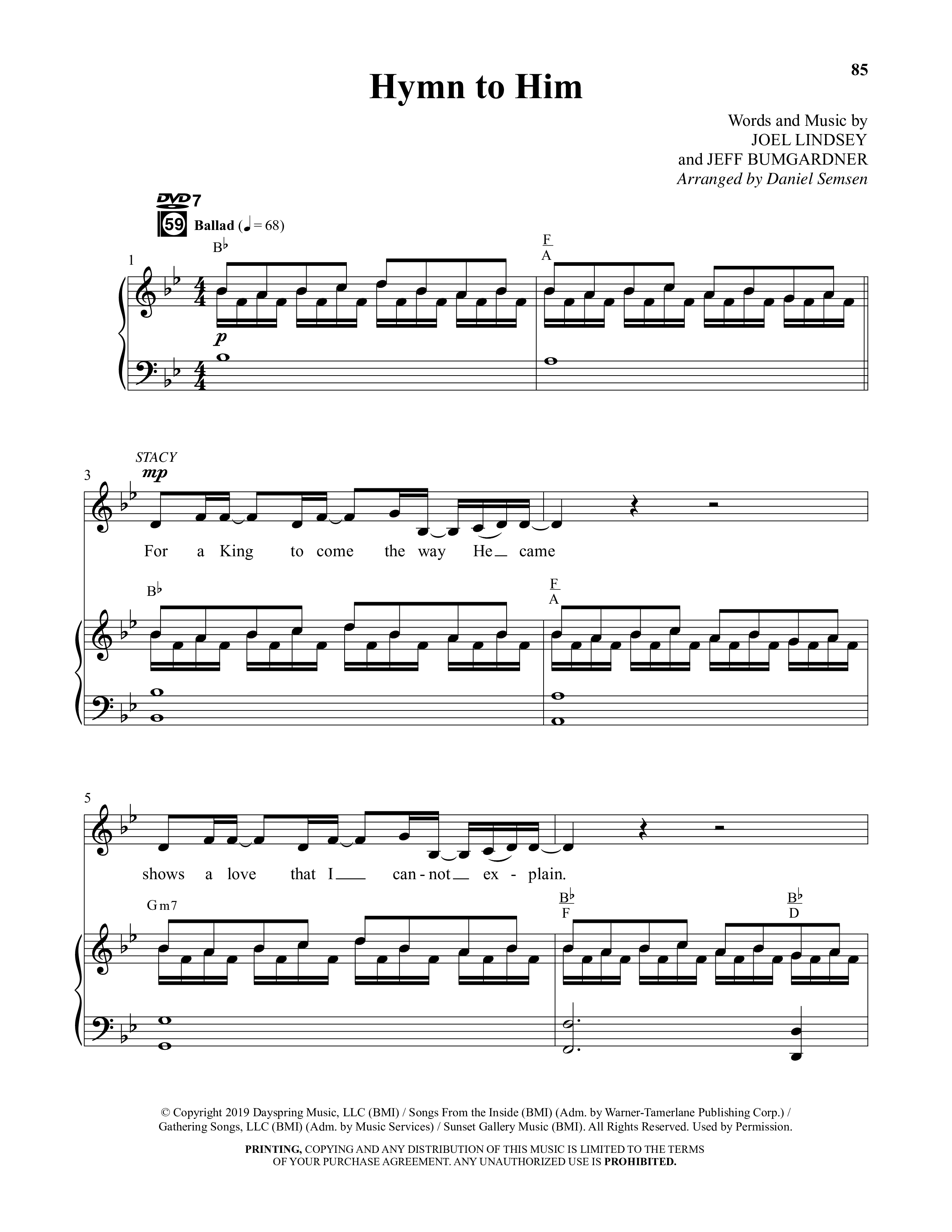 An Unexpected Christmas (11 Song Choral Collection) Song 7 (Piano SATB) (Arr. Daniel Semsen)